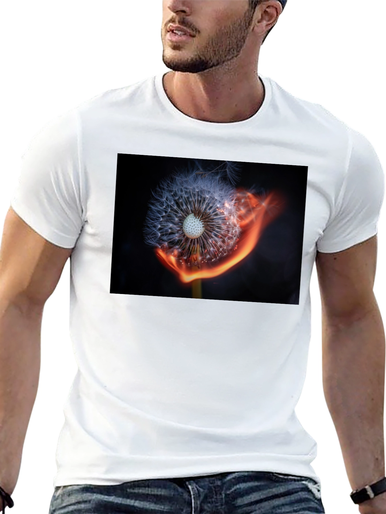 Dandelion Fire Graphic Tee - Unique Design