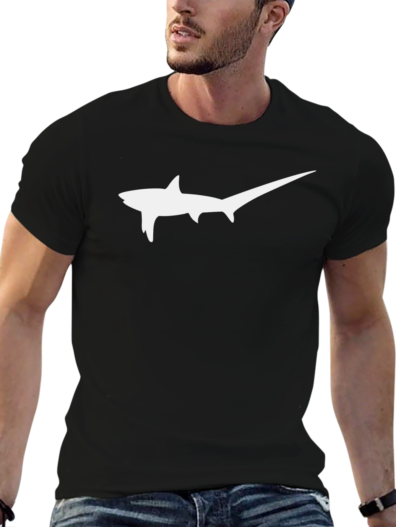 Shark Fin T-Shirt - Cool Graphic Tee