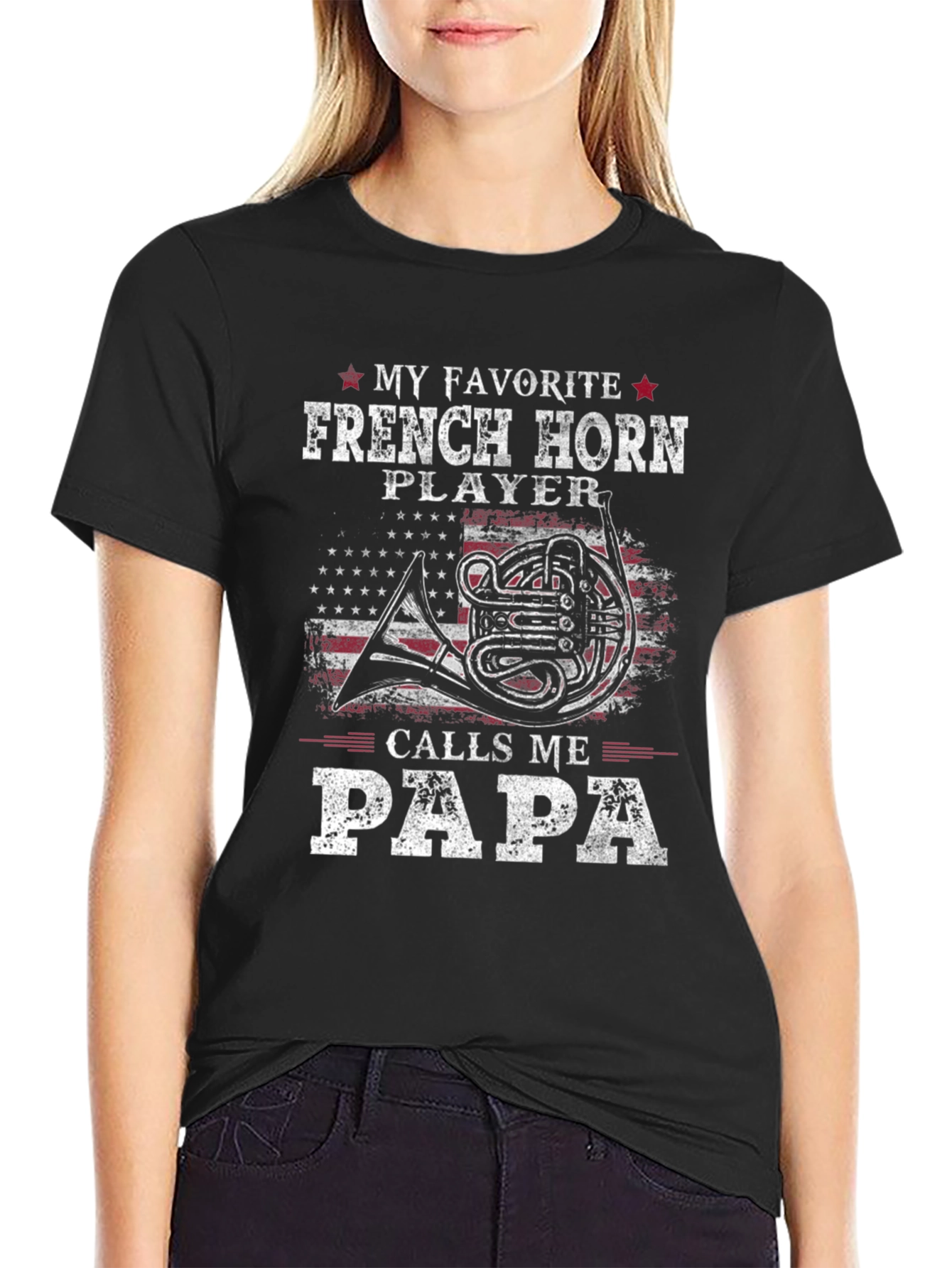 French Horn Player Papa T-Shirt