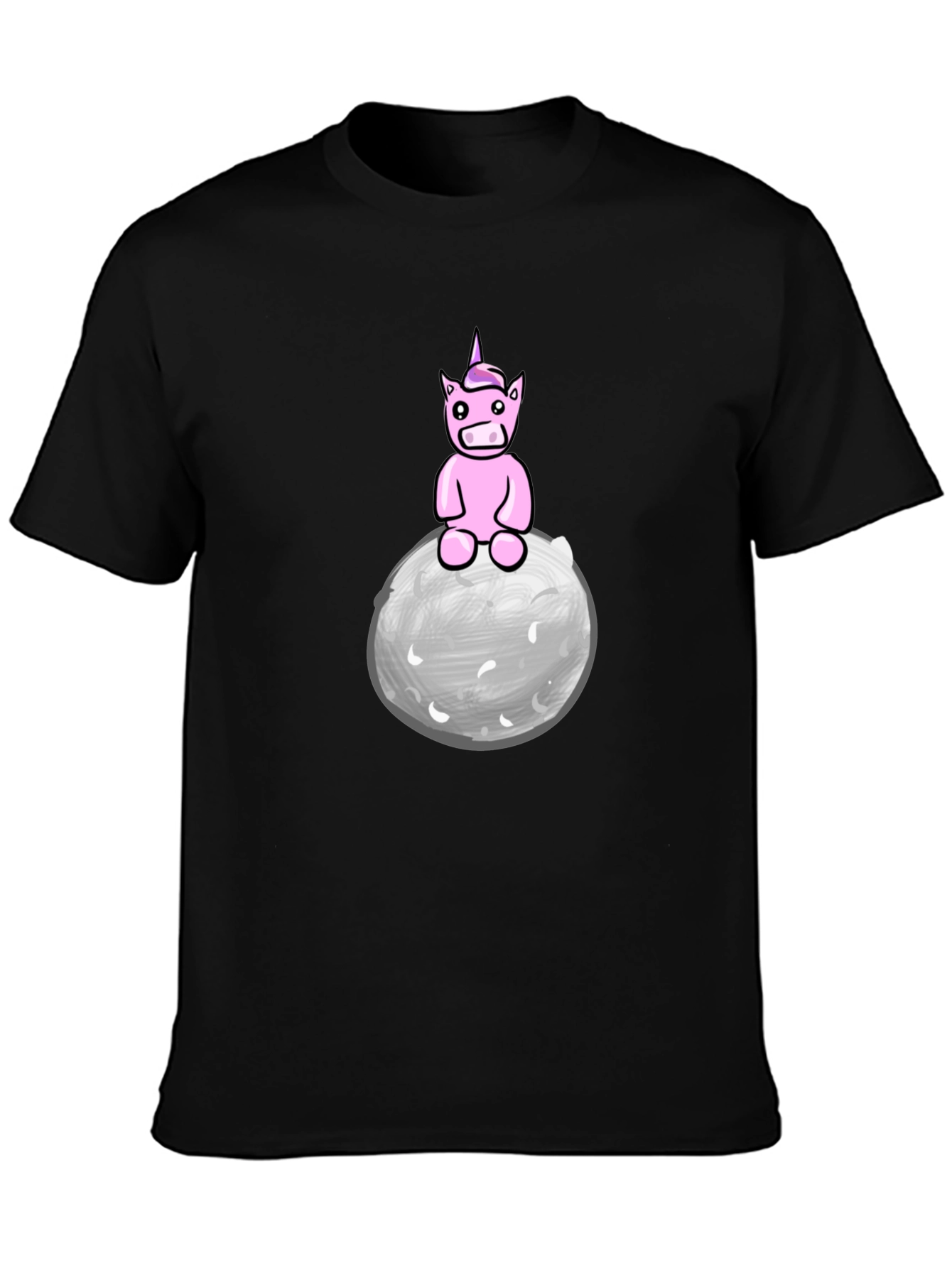 Unicorn on the Moon Graphic Tee