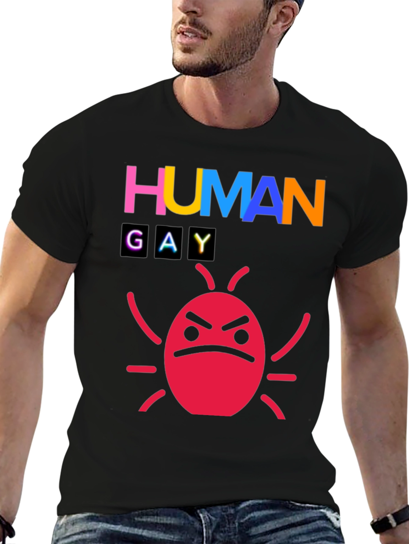 Human Gay Bug Funny Graphic Tee