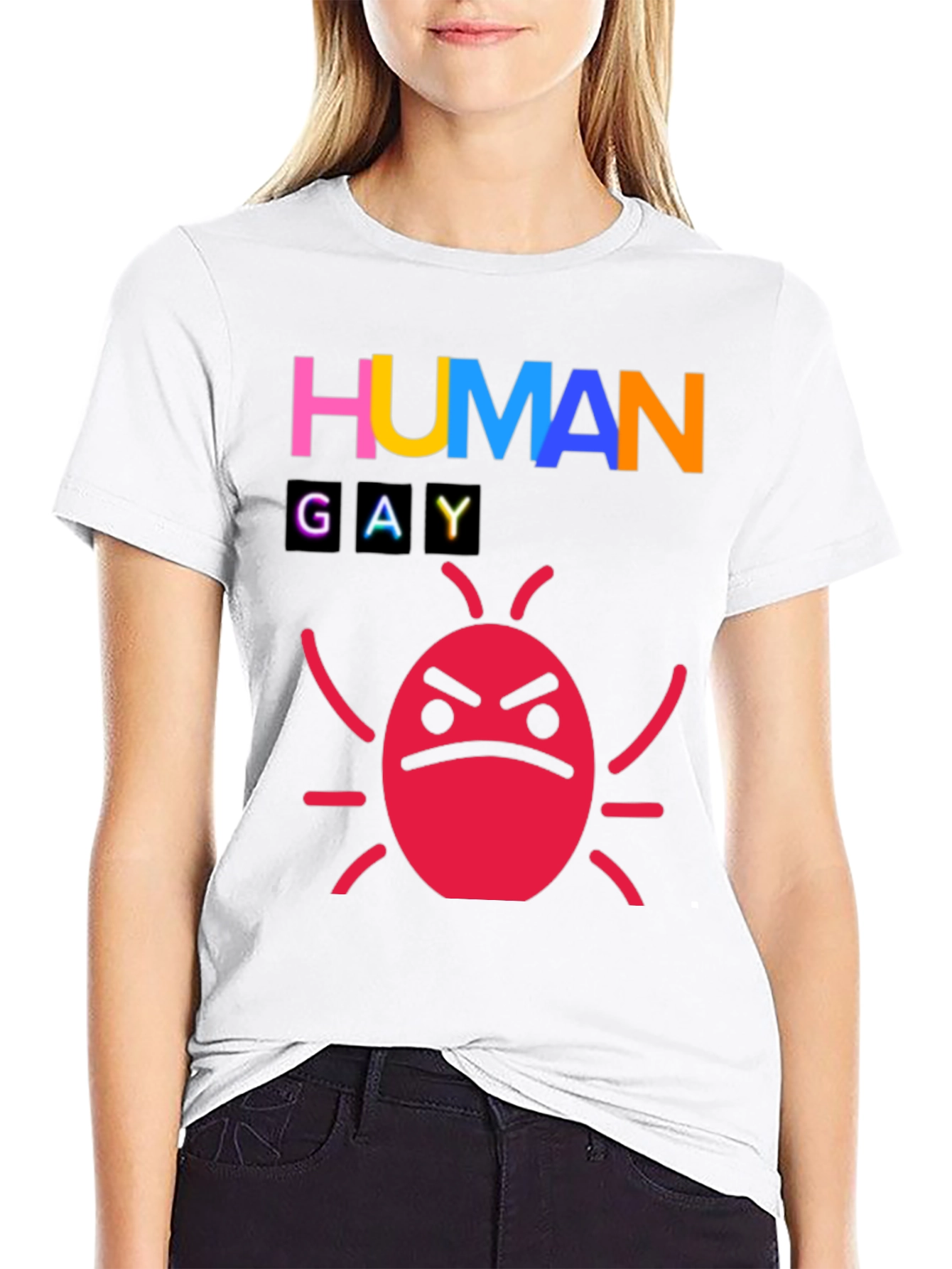 Human Gay Bug Funny Graphic Tee