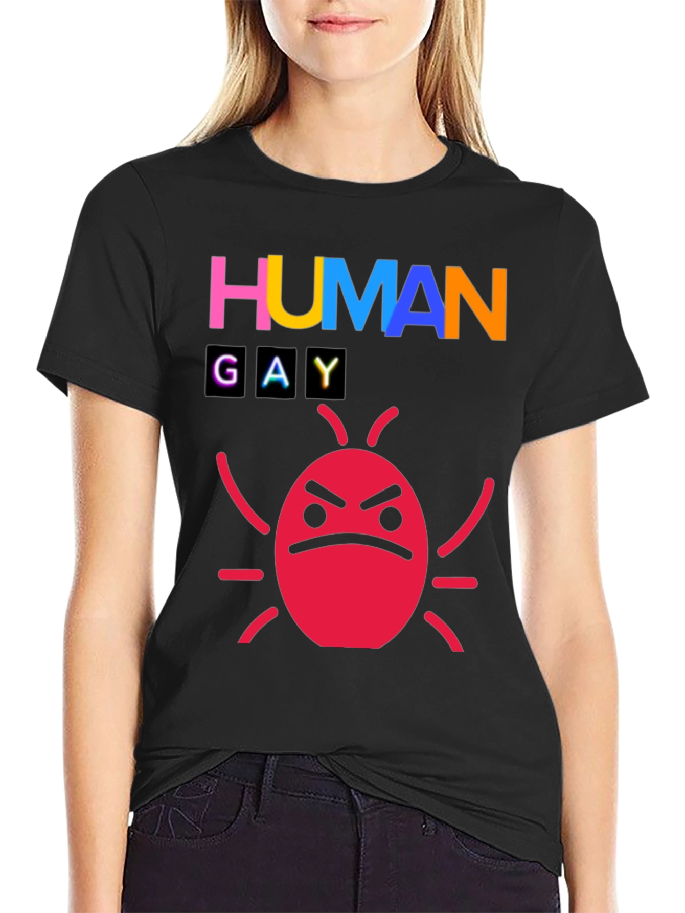 Human Gay Bug Funny Graphic Tee