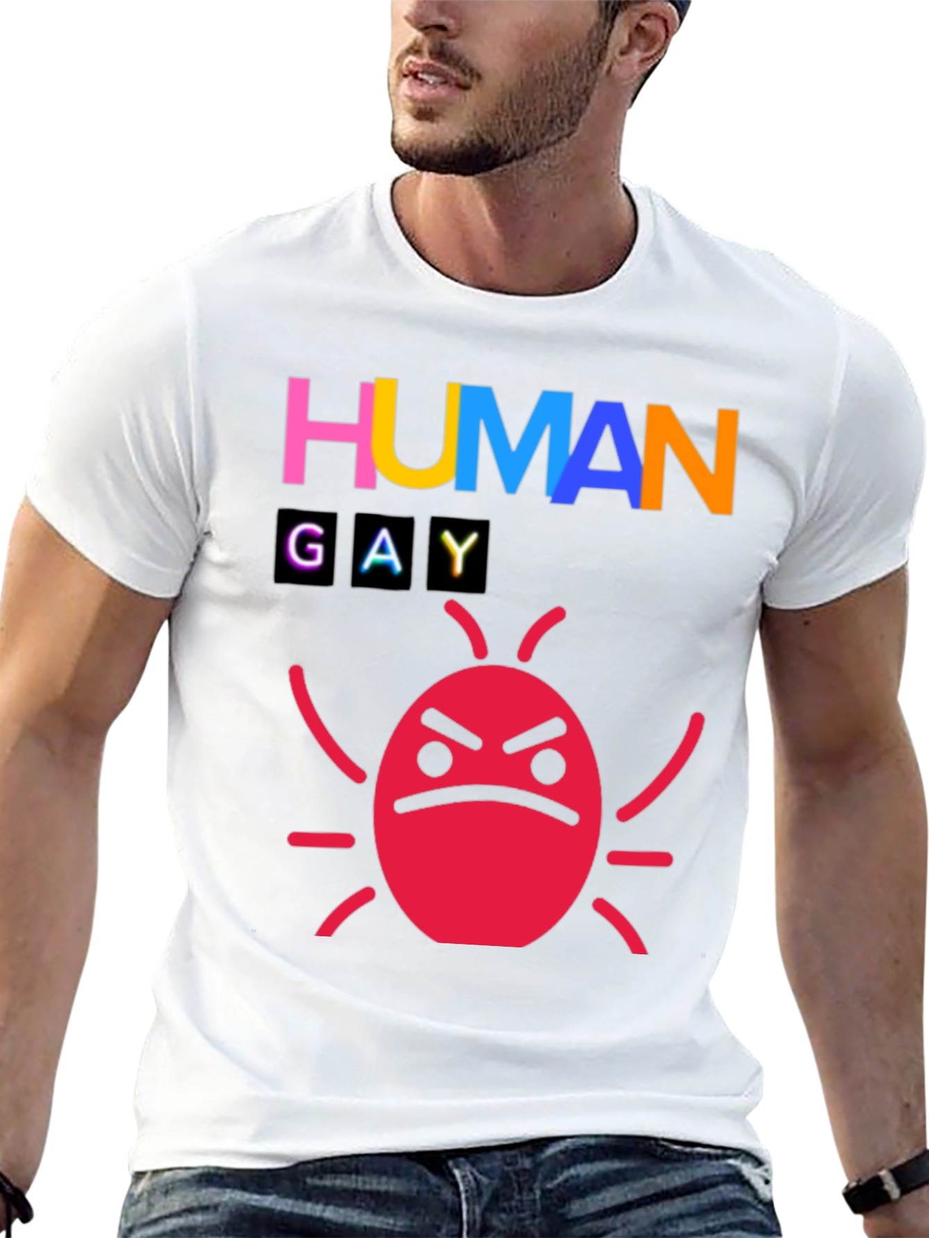Human Gay Bug Funny Graphic Tee
