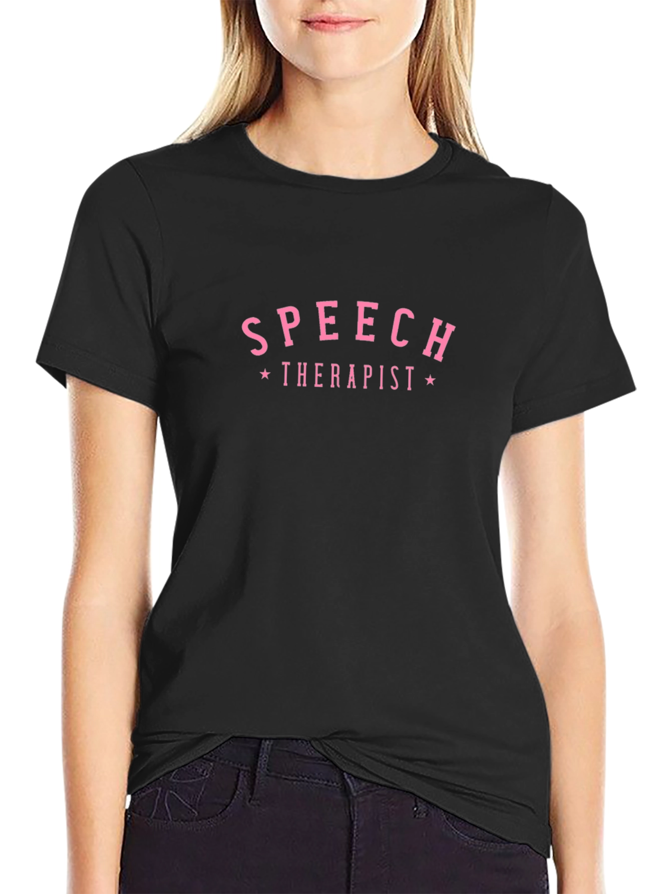 Speech Therapist T-Shirt - Pink Design