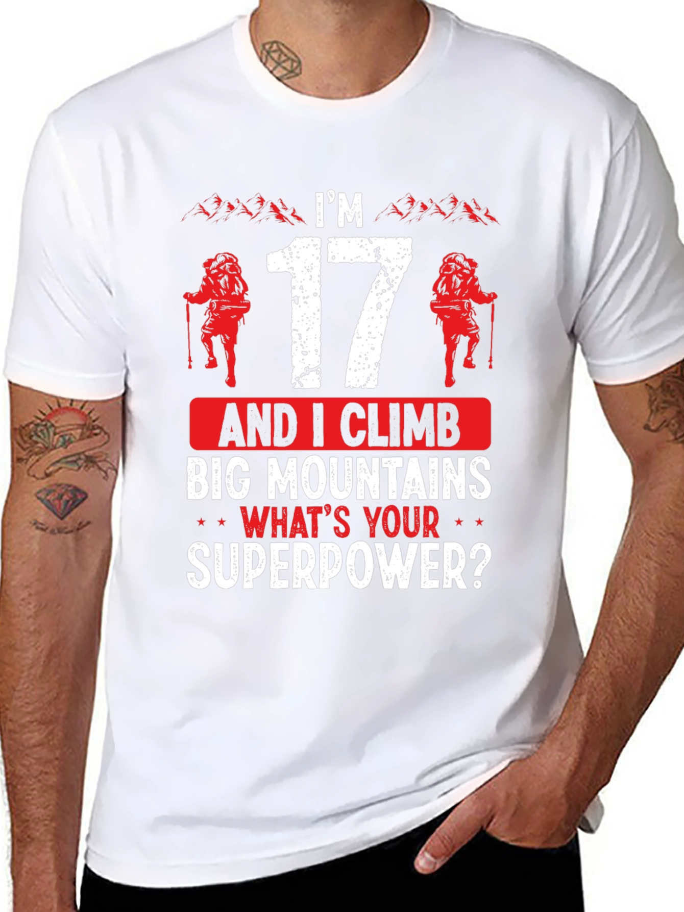 Im 17 and I Climb Big Mountains Graphic Tee