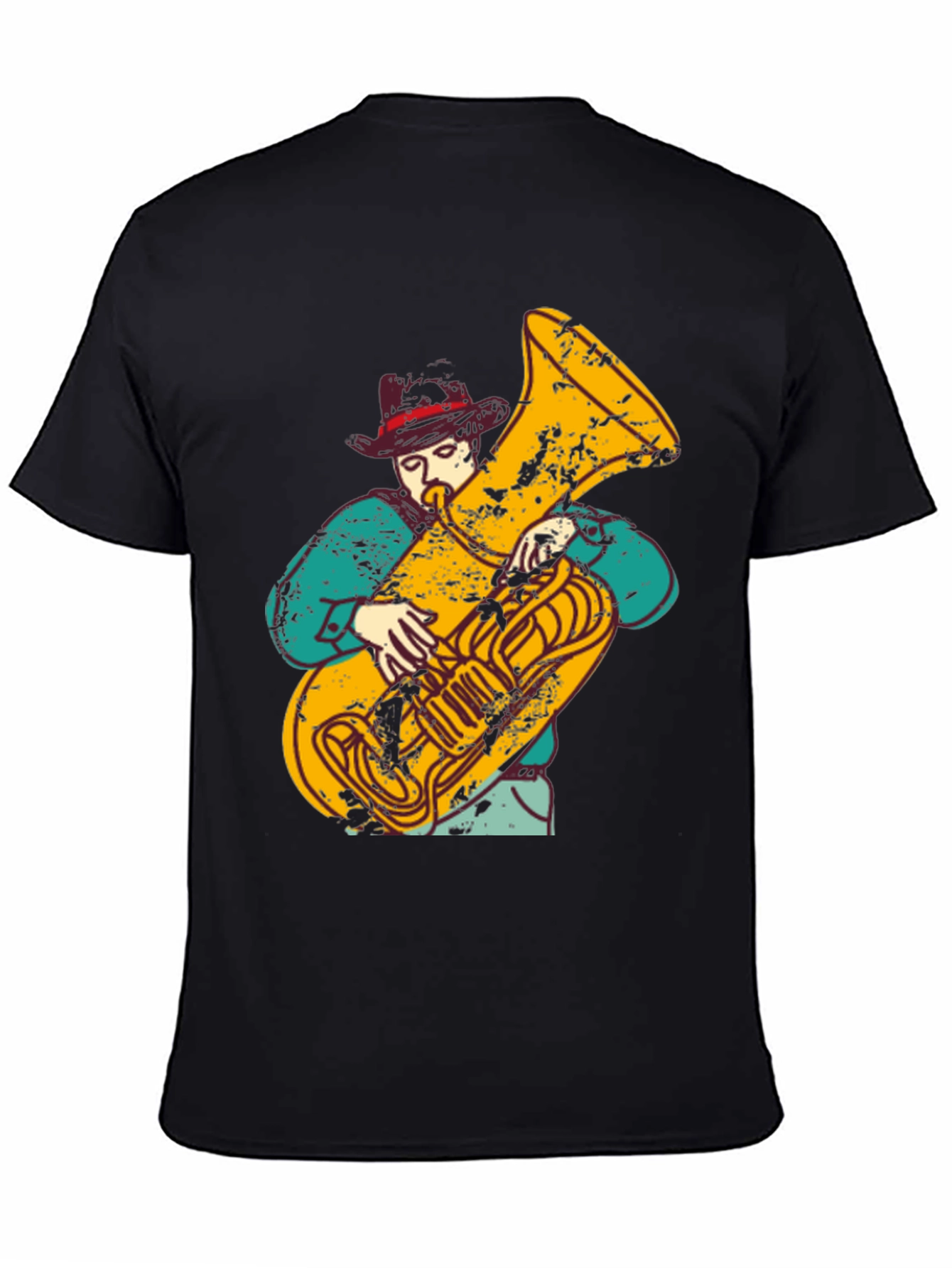 Tuba Player Graphic T-Shirt - Musician Tee