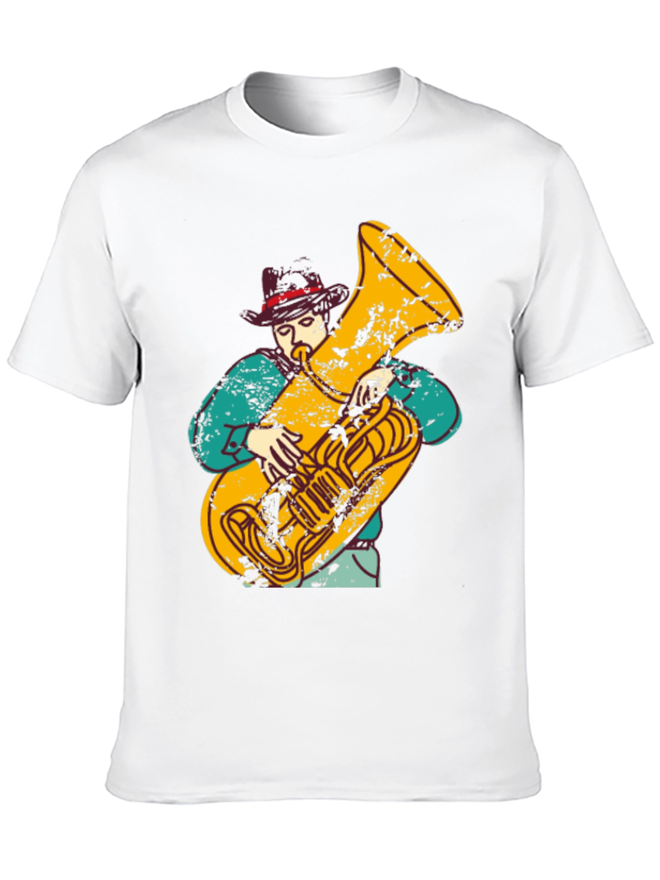 Tuba Player Graphic T-Shirt - Musician Tee