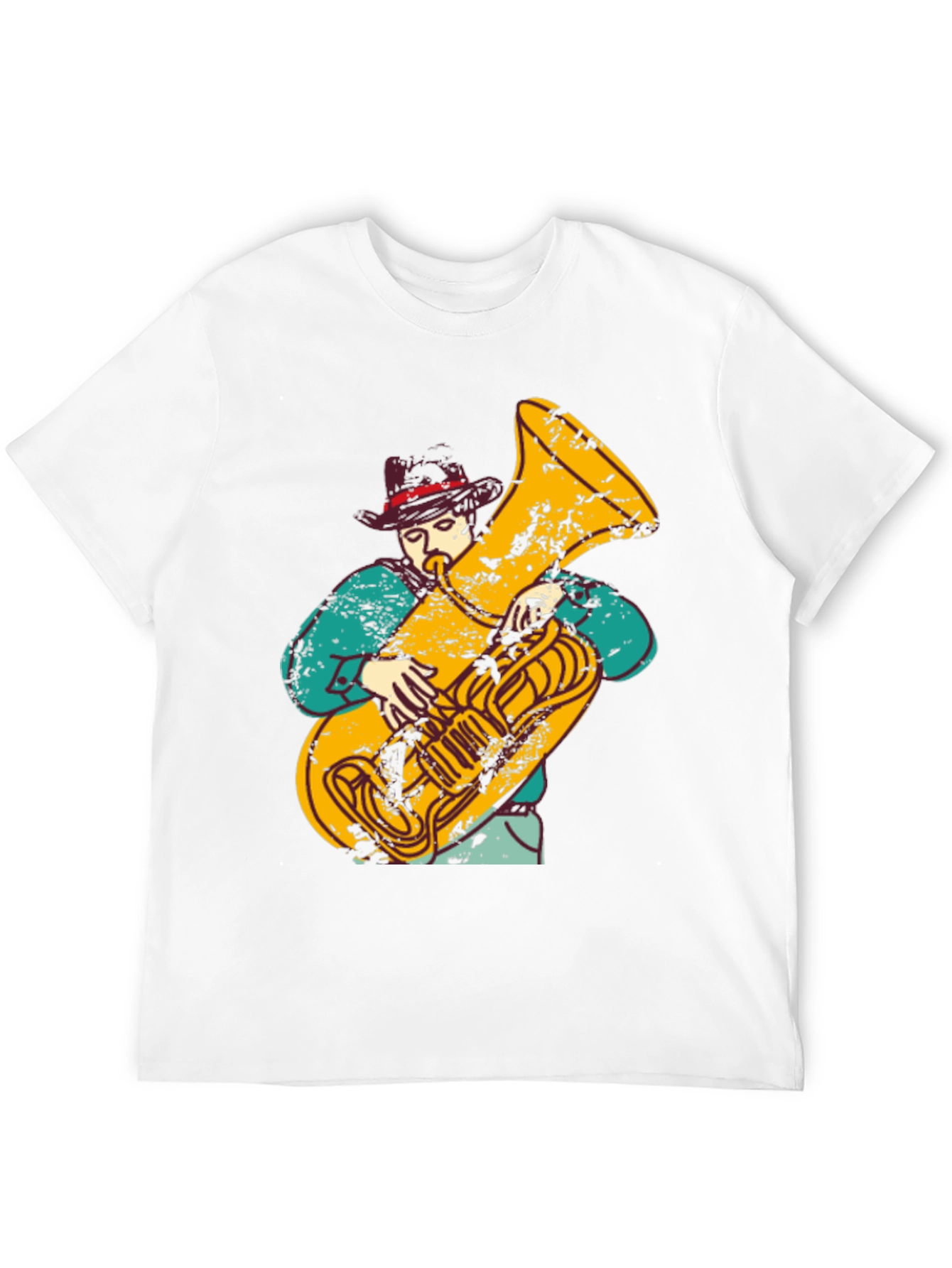 Tuba Player Graphic T-Shirt - Musician Tee