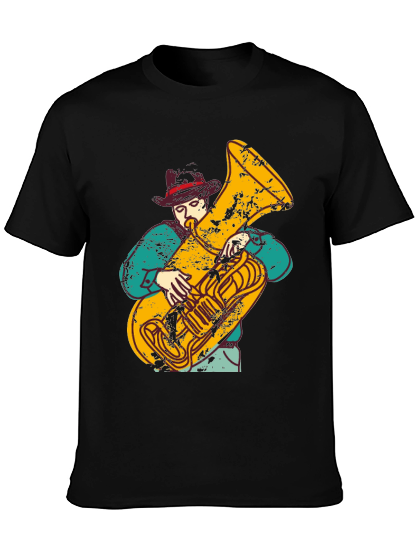 Tuba Player Graphic T-Shirt - Musician Tee