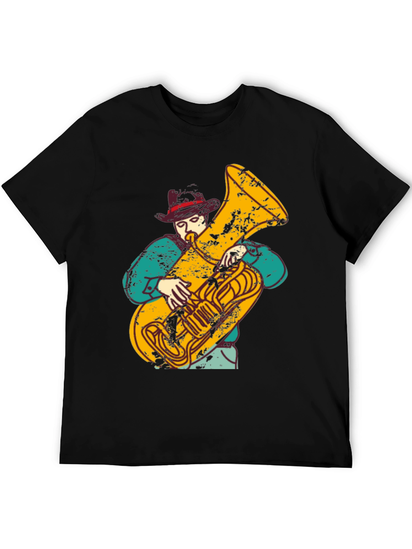 Tuba Player Graphic T-Shirt - Musician Tee
