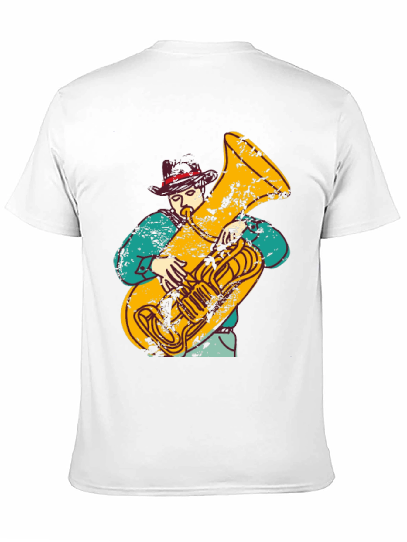 Tuba Player Graphic T-Shirt - Musician Tee