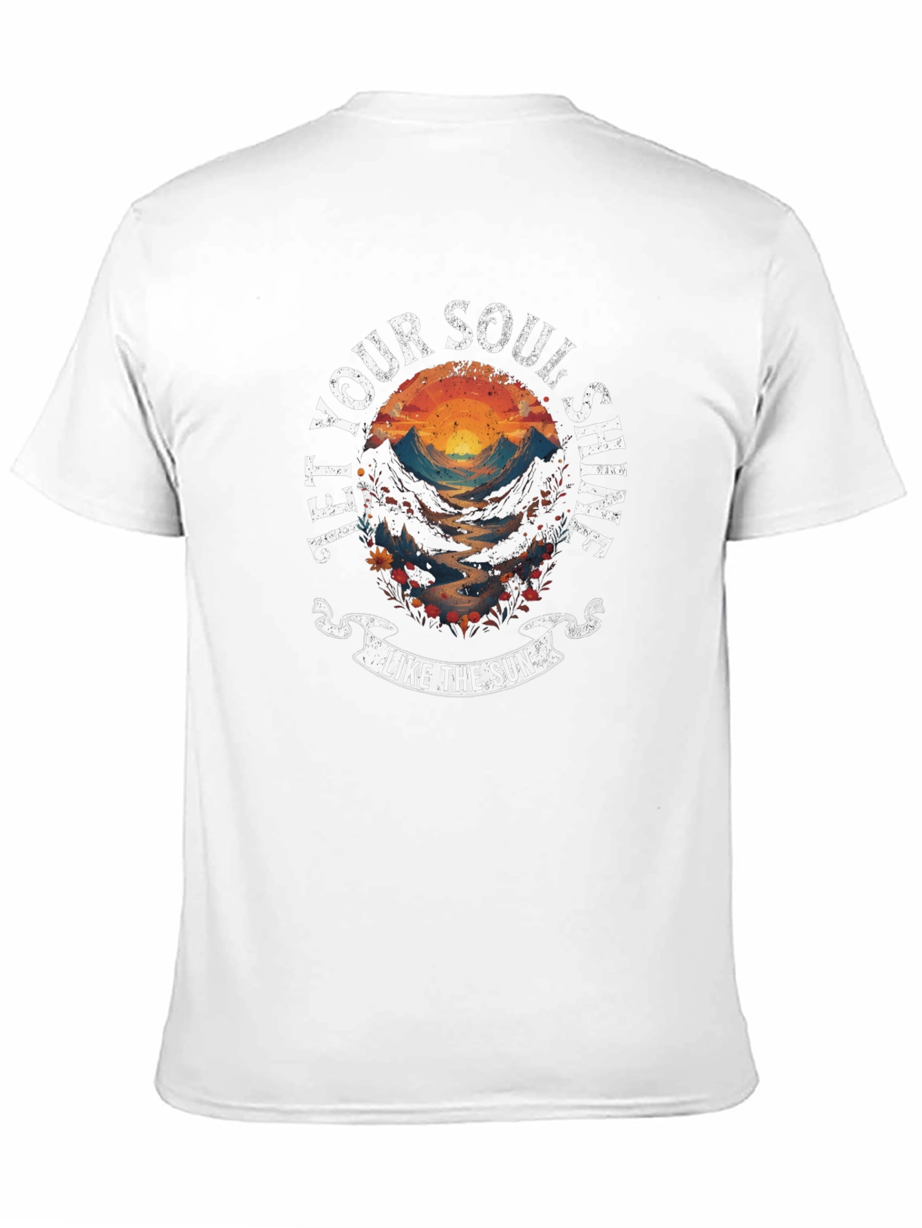 Soul Shine Graphic Tee - Black Cotton T-Shirt