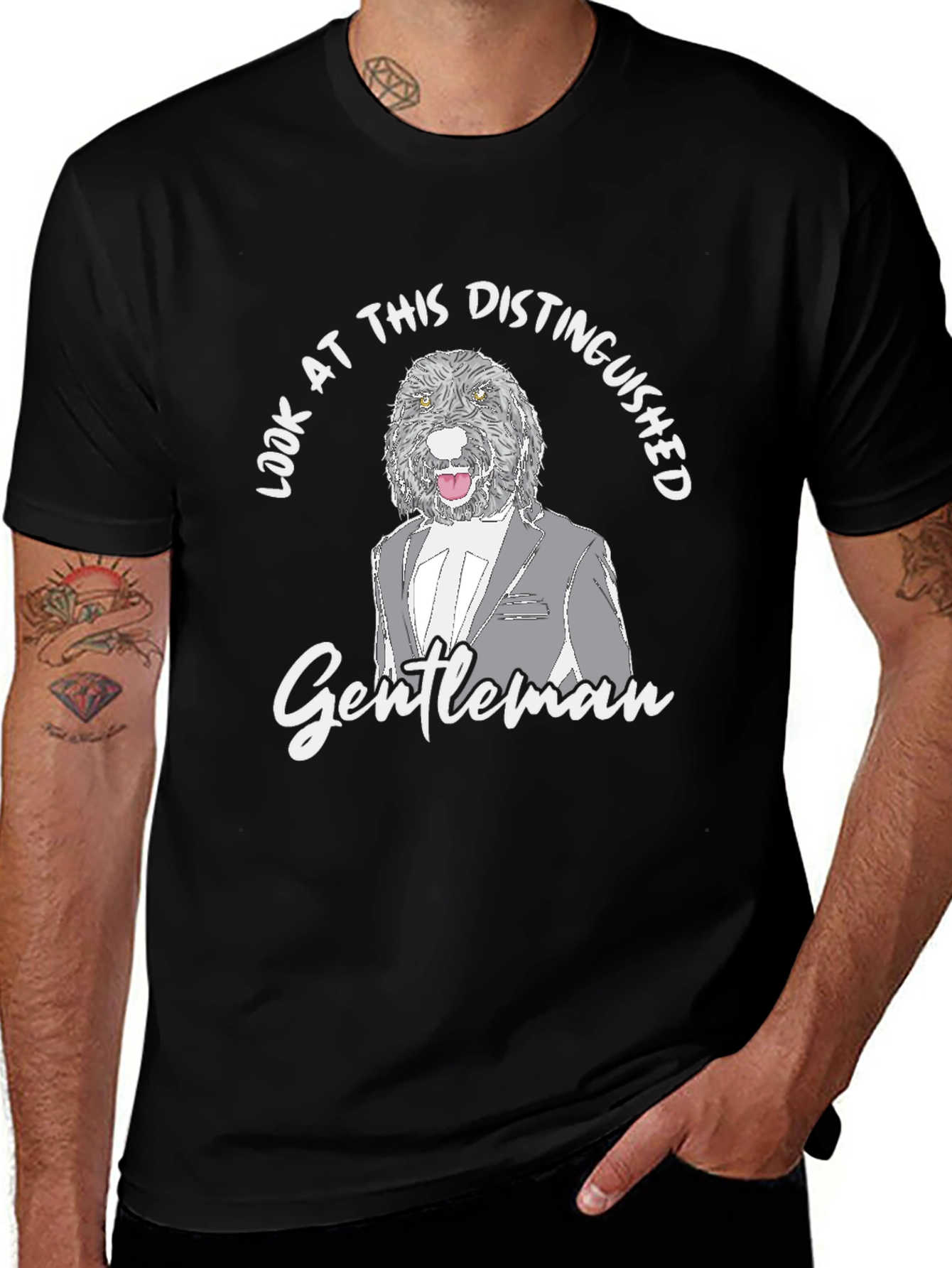 Distinguished Dog Gentleman T-Shirt