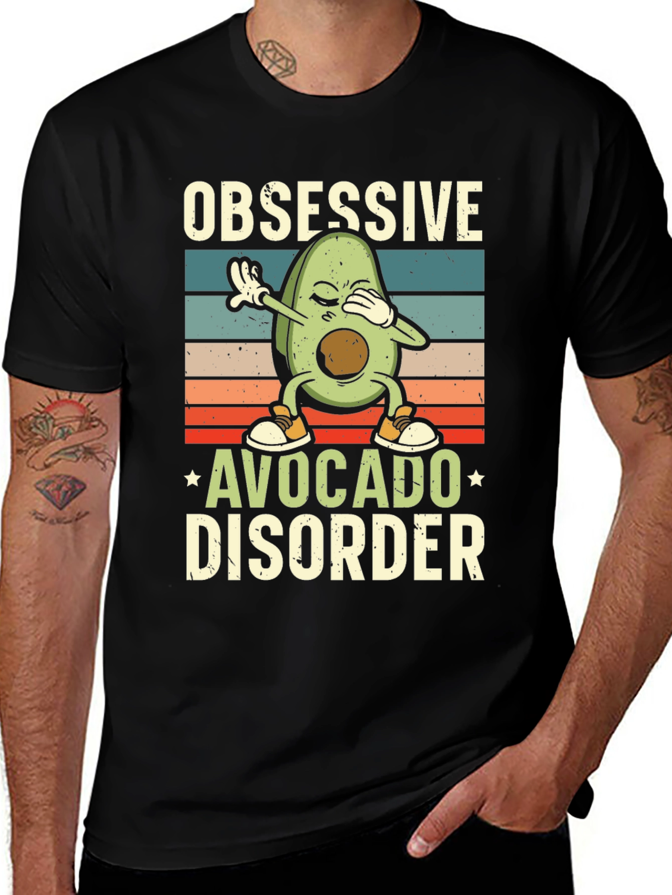 Obsessive Avocado Disorder Funny Graphic T-Shirt