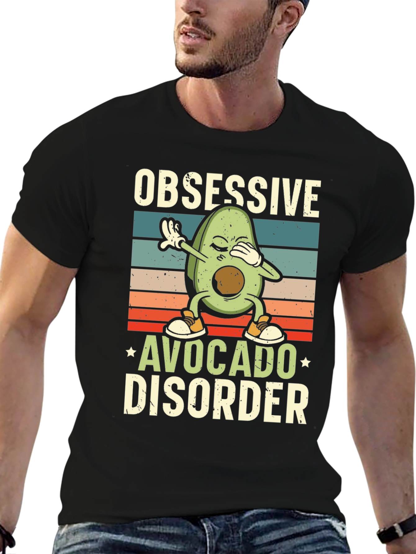 Obsessive Avocado Disorder Funny Graphic T-Shirt