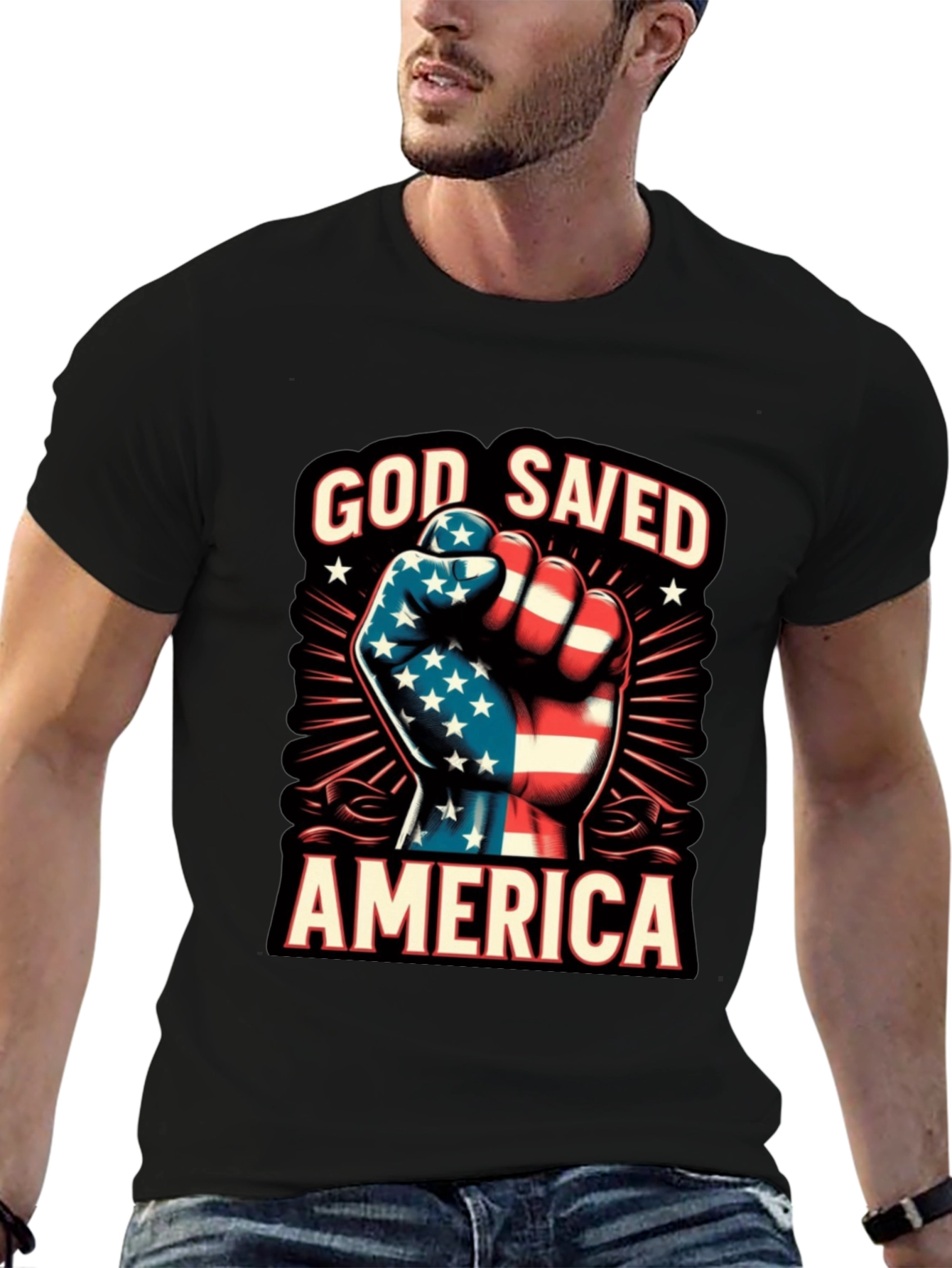 God Saved America Patriotic T-Shirt