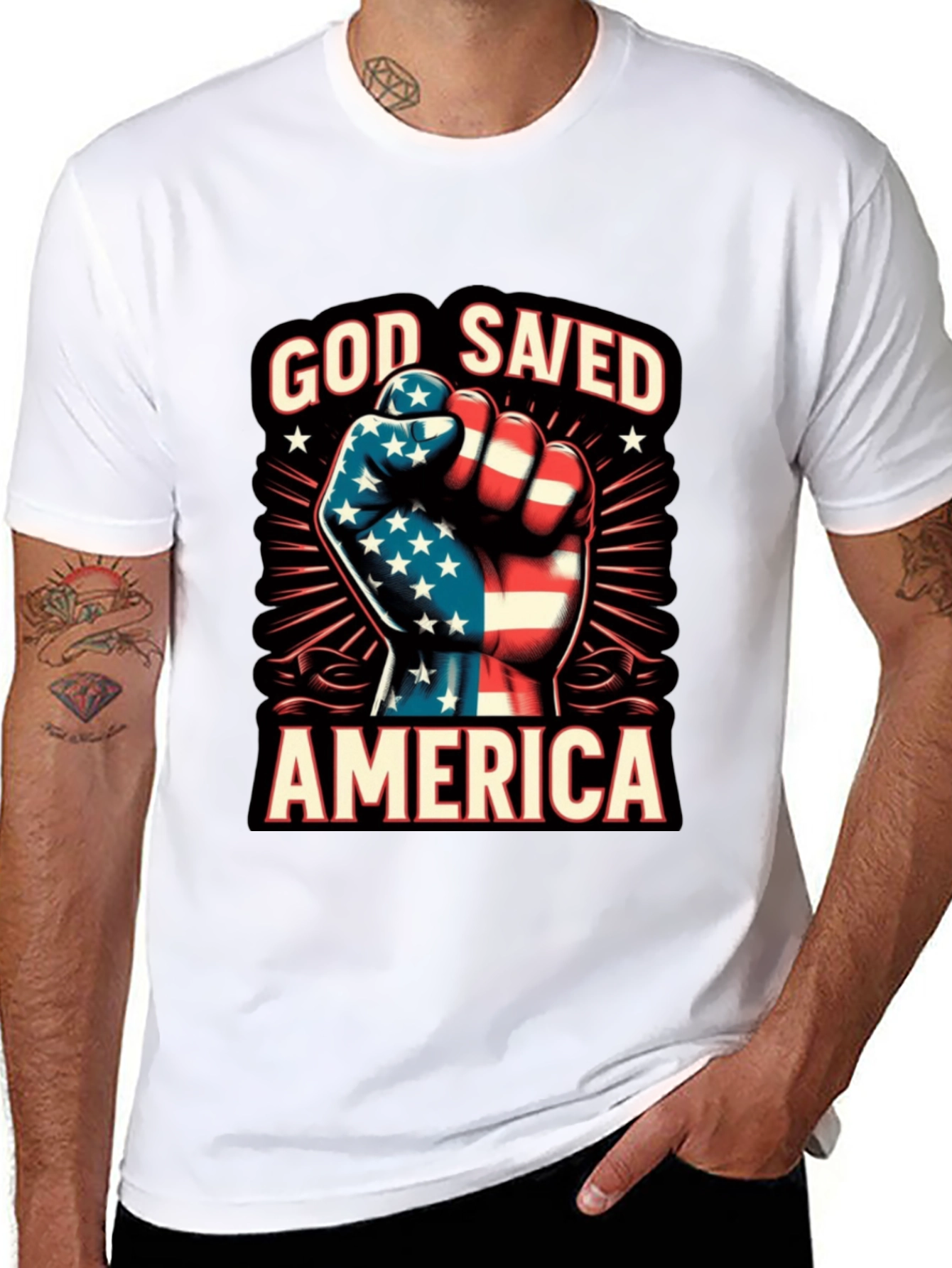 God Saved America Patriotic T-Shirt
