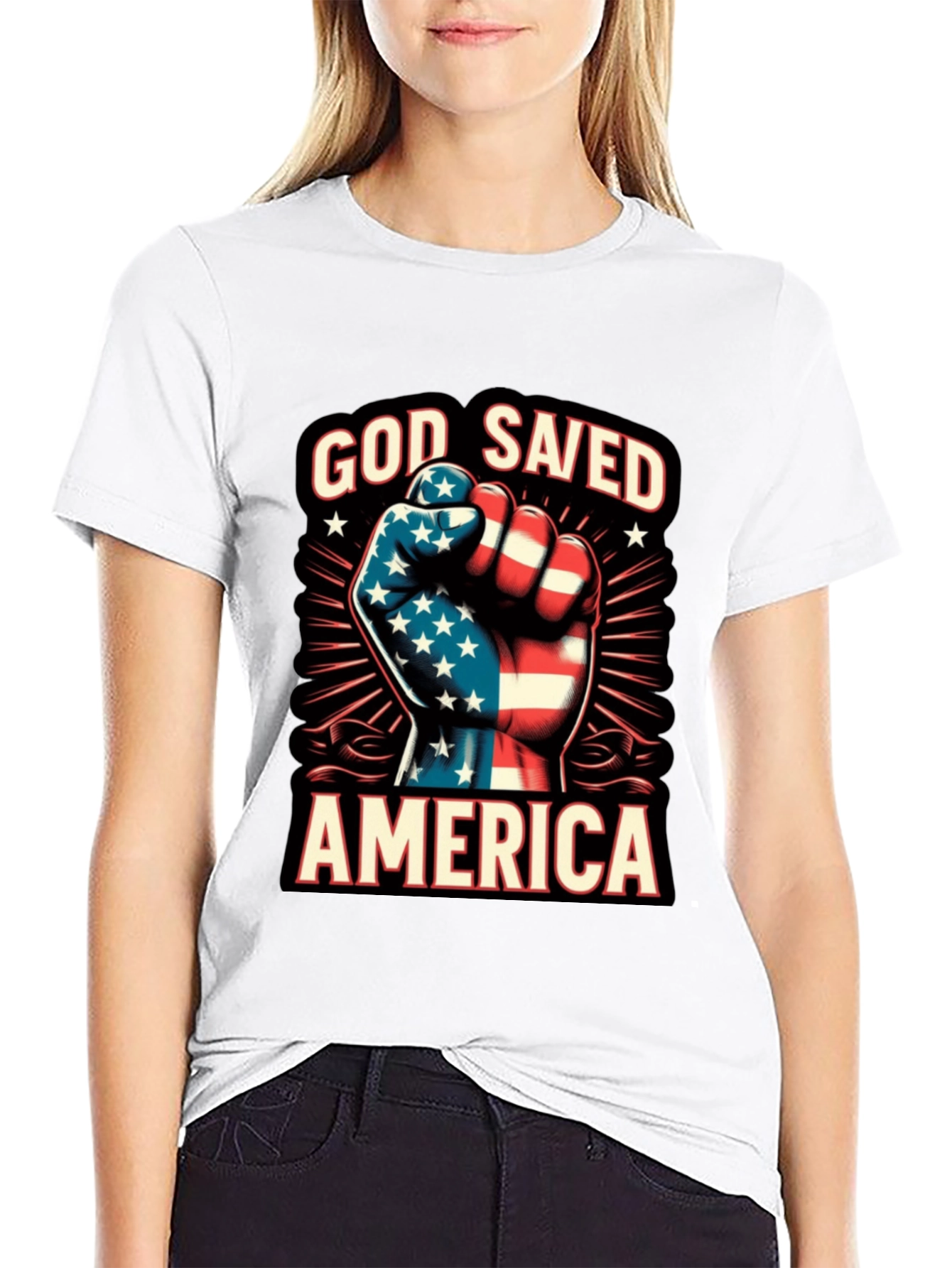 God Saved America Patriotic T-Shirt