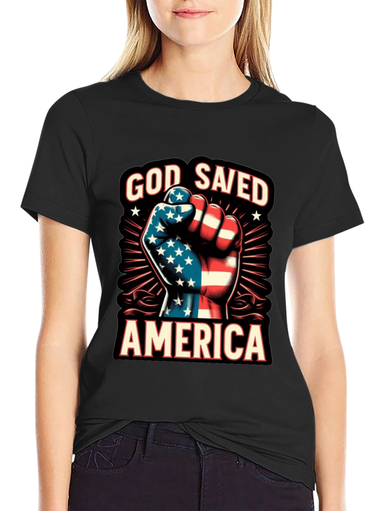 God Saved America Patriotic T-Shirt