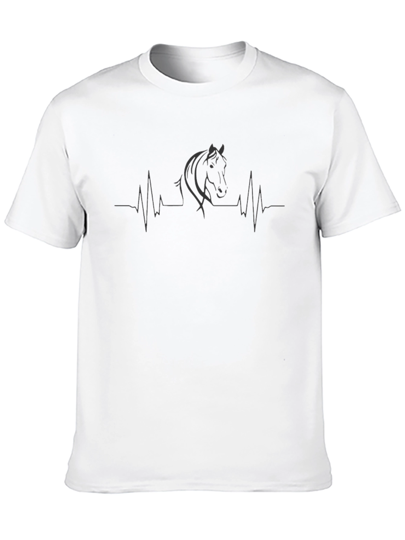 Horse Heartbeat T-Shirt - Equestrian Style