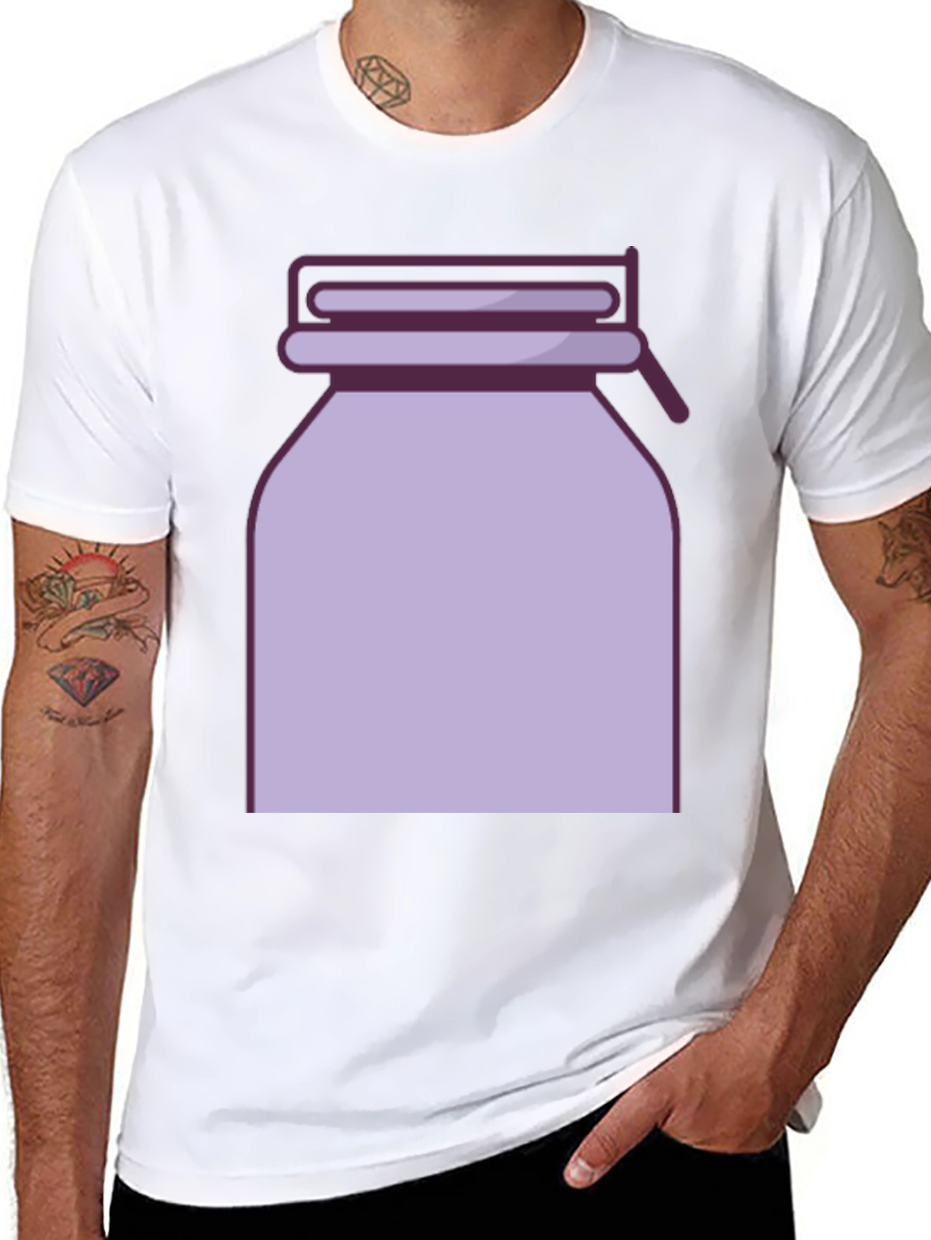 Retro Jar Graphic Tee - Stylish Casual Wear