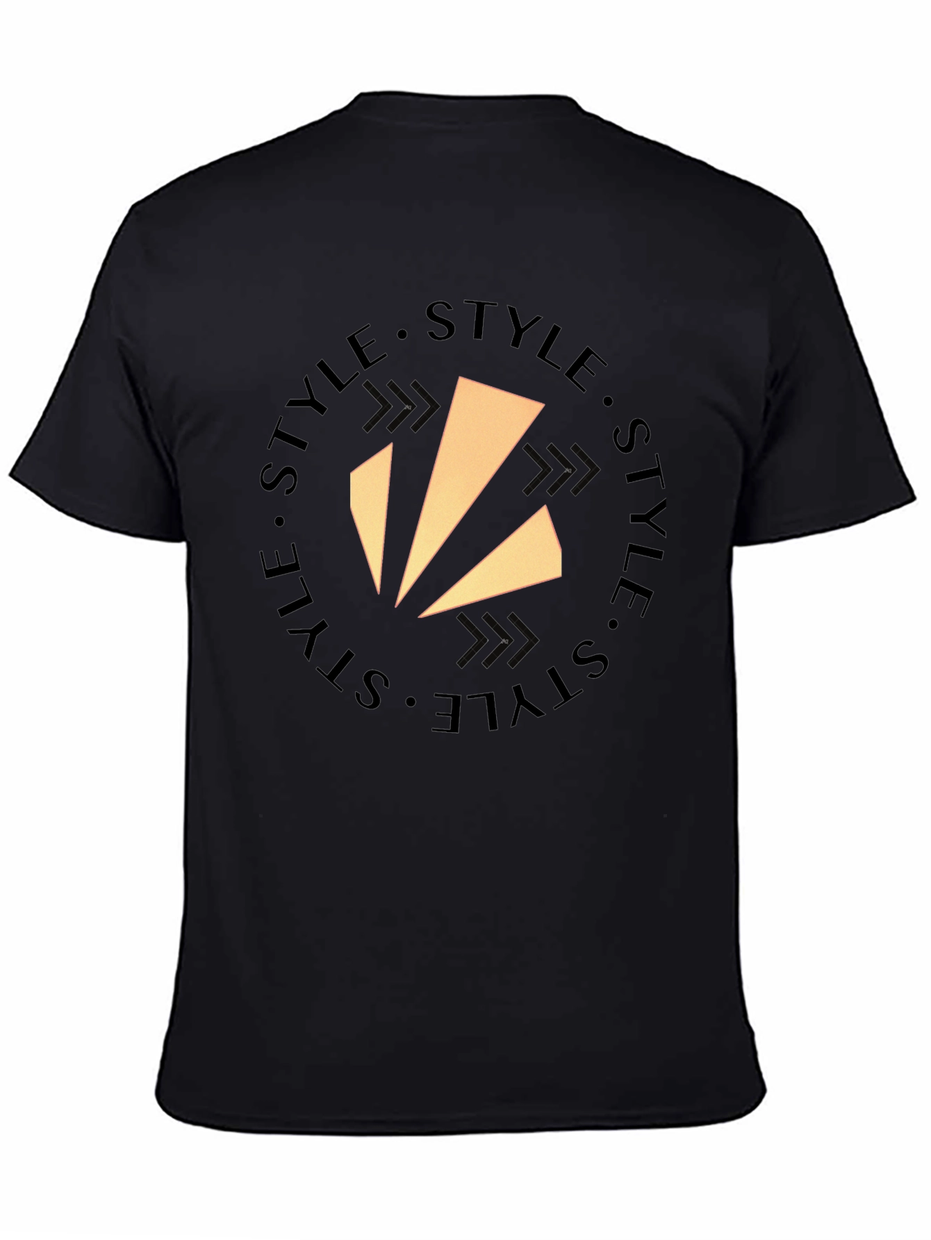 Stylish Mens Black Style Logo T-Shirt