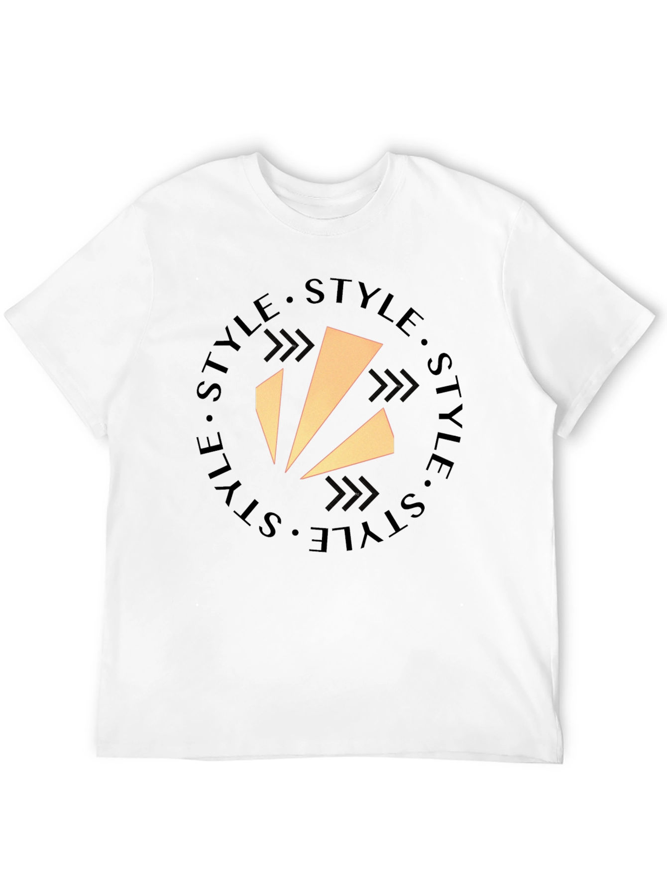 Stylish Mens Black Style Logo T-Shirt