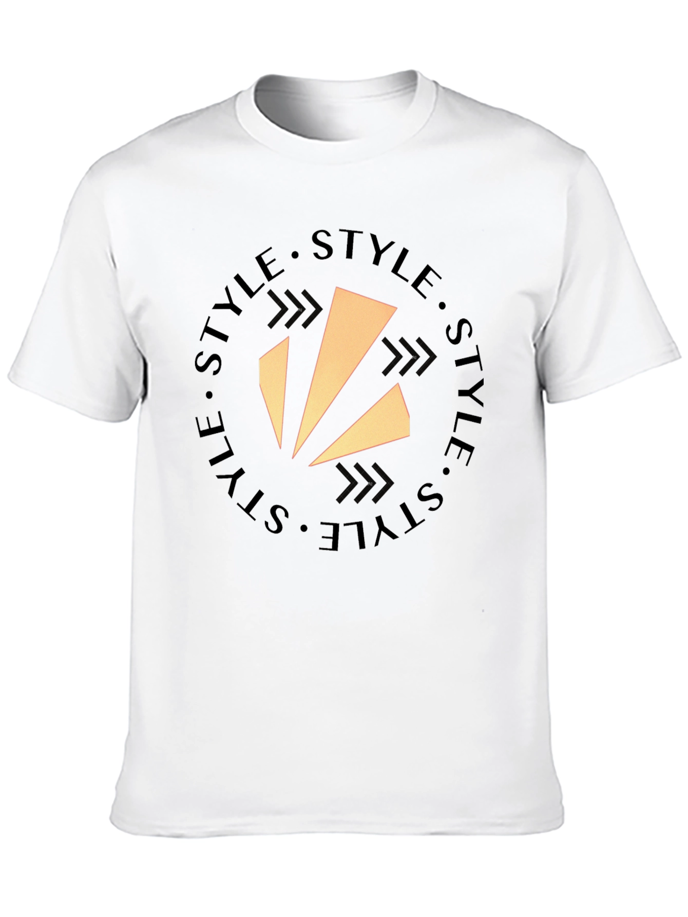 Stylish Mens Black Style Logo T-Shirt