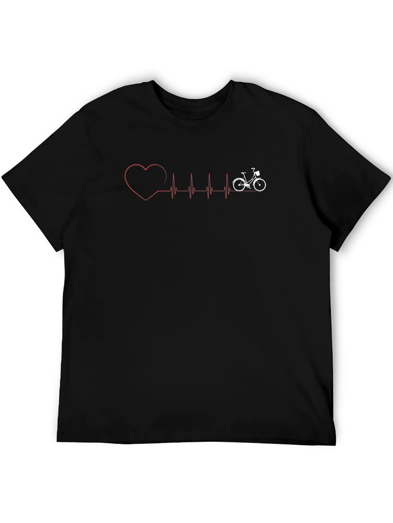 Heartbeat Bicycle T-Shirt - Cycling Love
