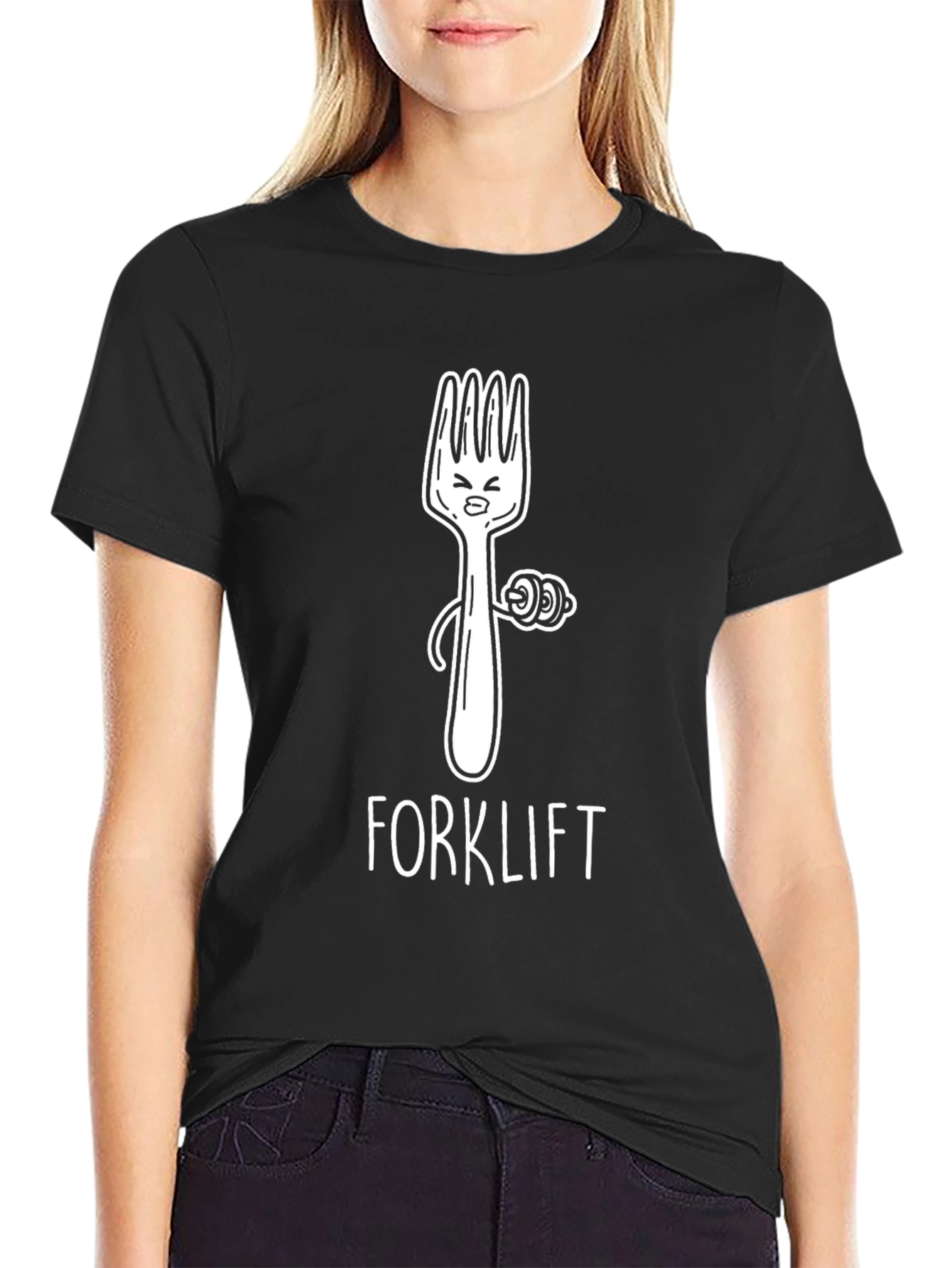 Forklift Funny Workout Graphic Tee