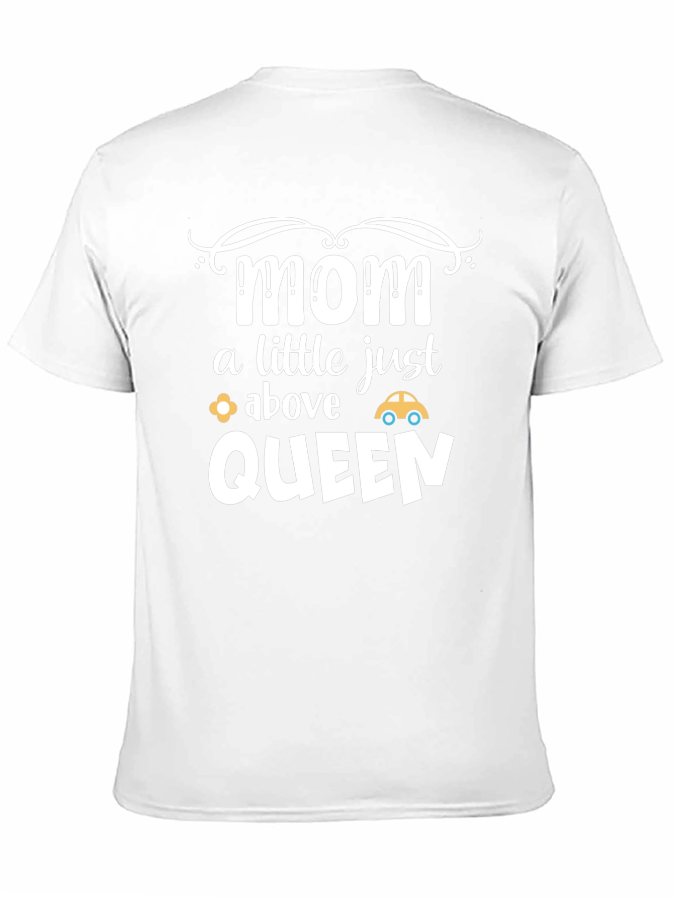 Mom Above Queen Black Graphic Tee