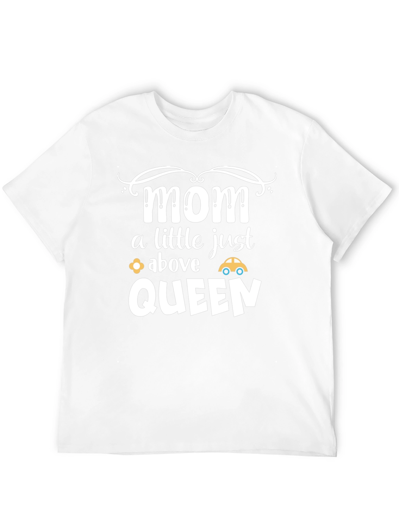 Mom Above Queen Black Graphic Tee