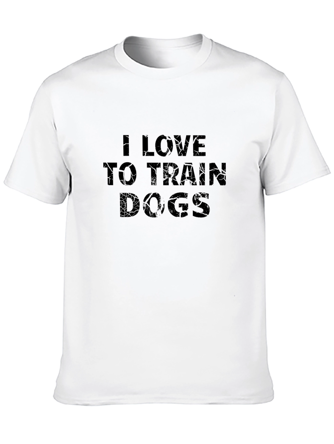 I Love To Train Dogs Black Graphic Tee