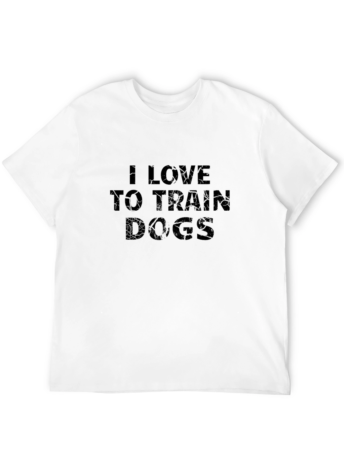 I Love To Train Dogs Black Graphic Tee
