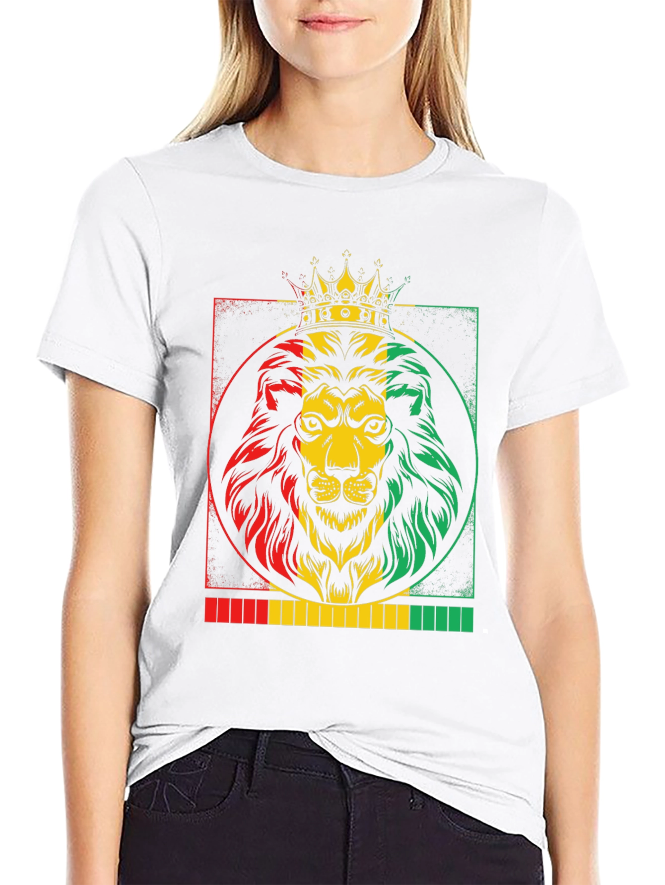 Rasta Lion King Graphic T-Shirt - Reggae Vibes