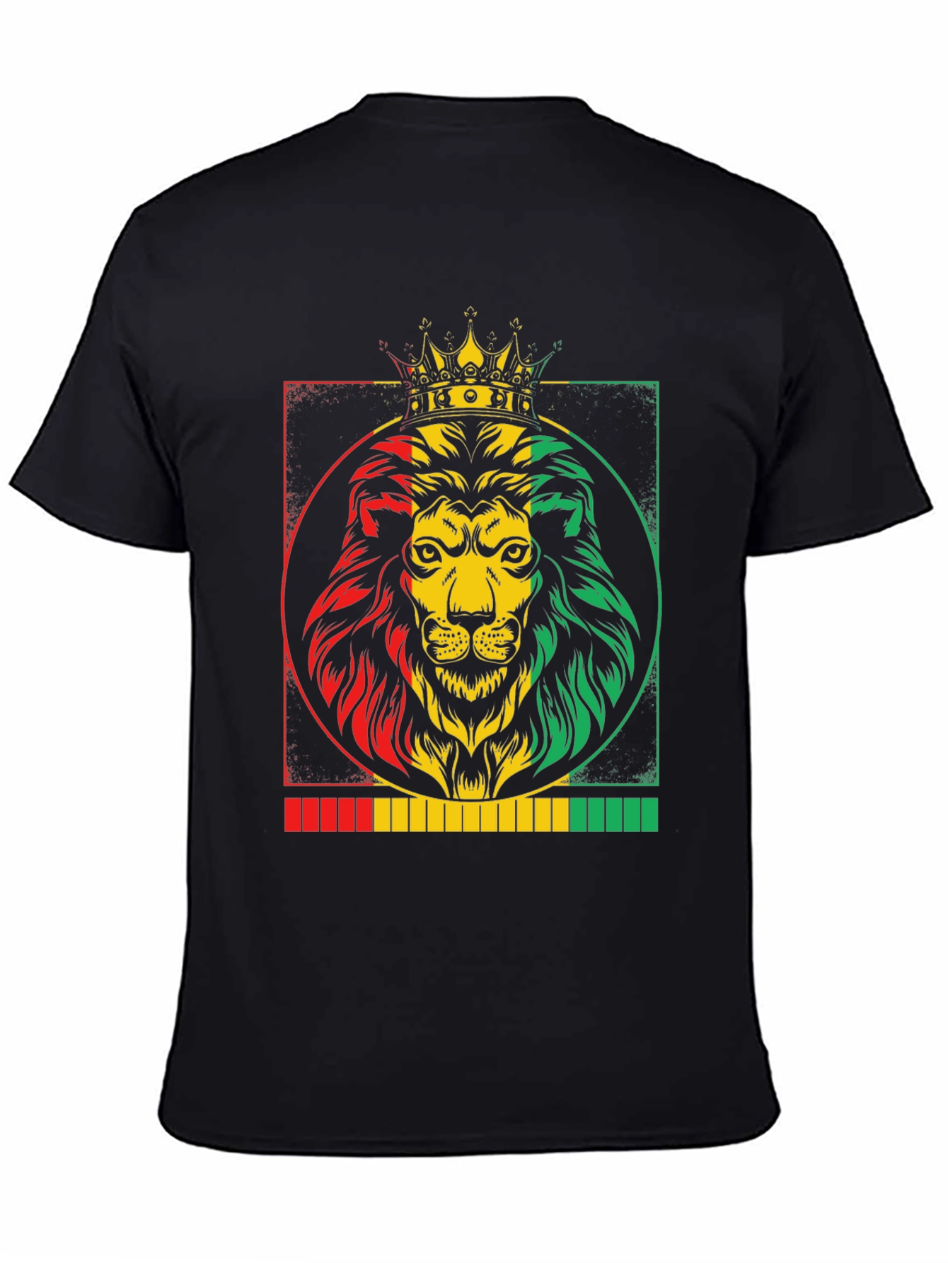 Rasta Lion King Graphic T-Shirt - Reggae Vibes