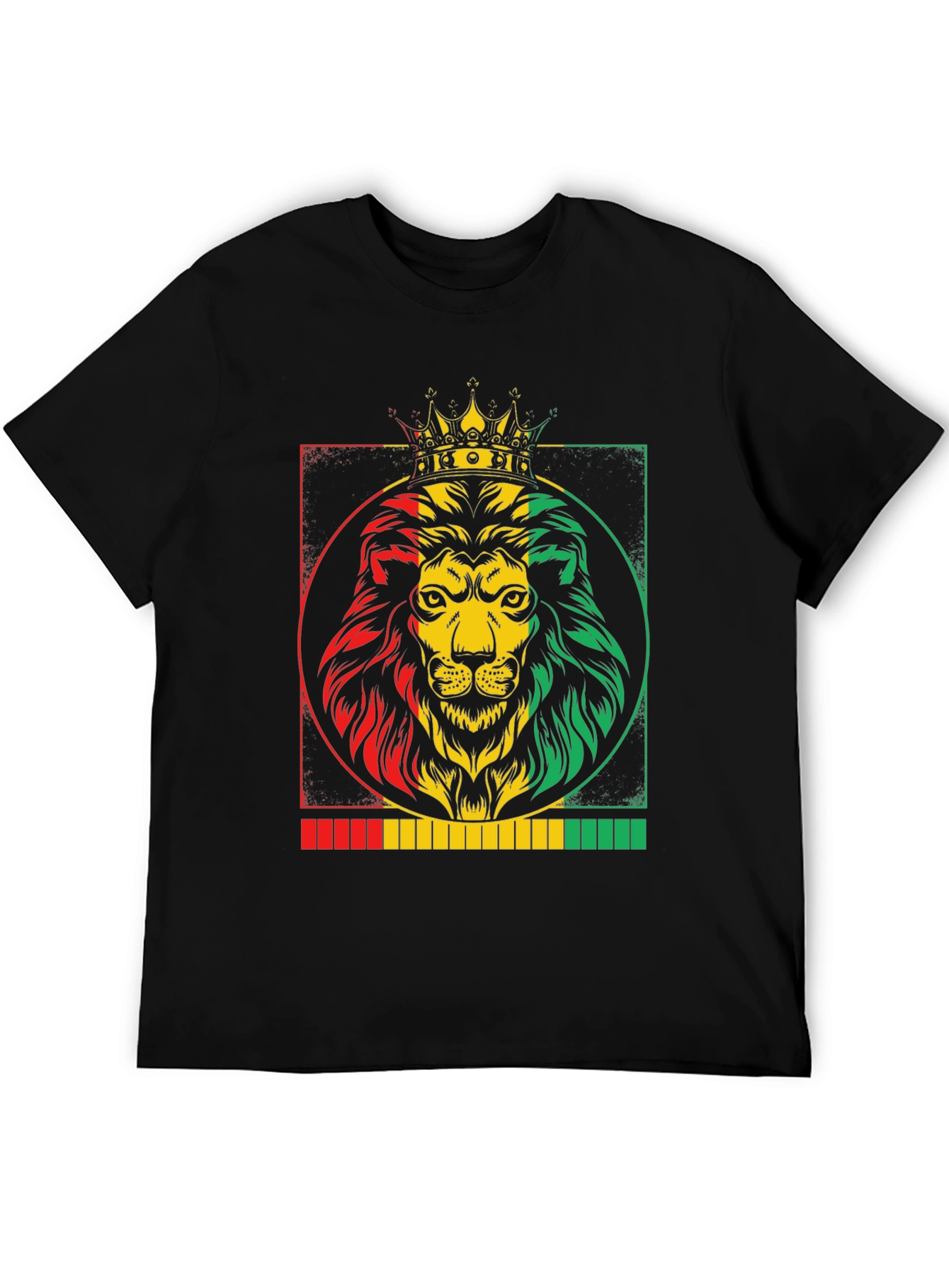 Rasta Lion King Graphic T-Shirt - Reggae Vibes