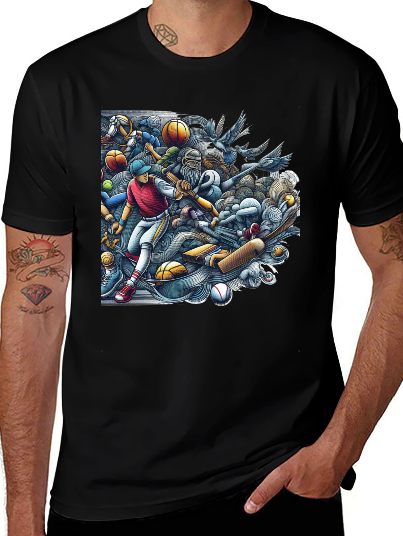 Sports Fan T-Shirt: Unique Graphic Design