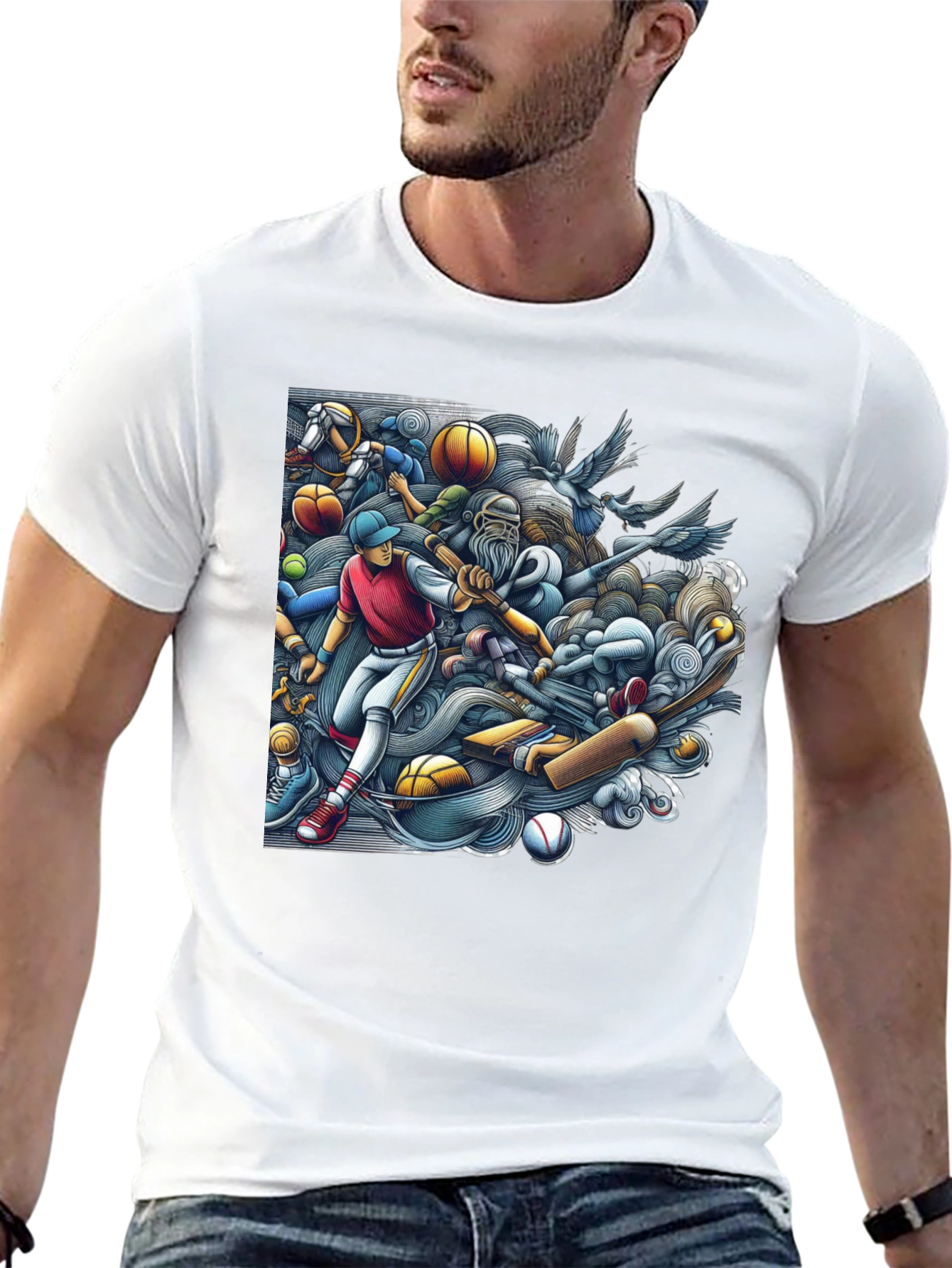Sports Fan T-Shirt: Unique Graphic Design