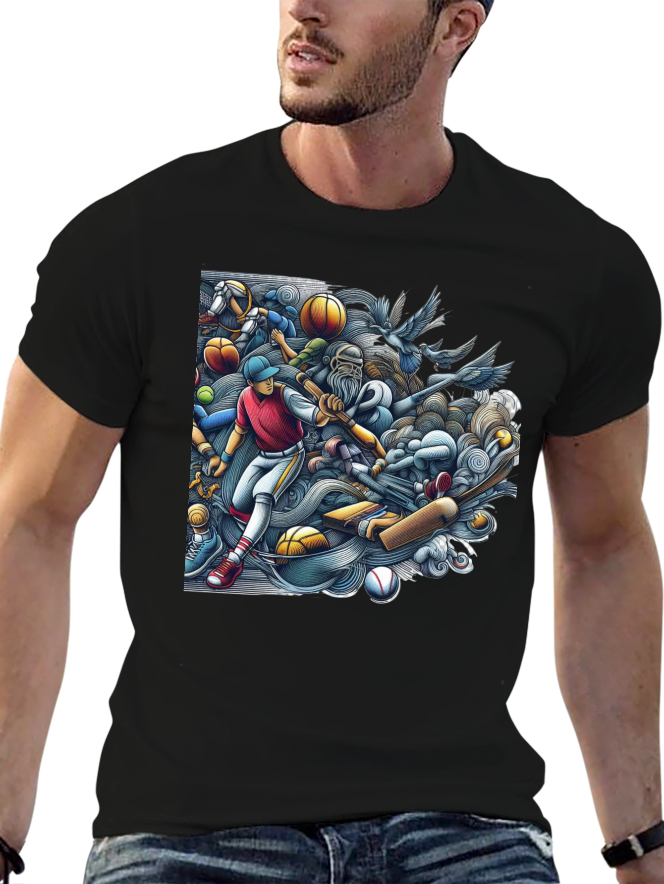 Sports Fan T-Shirt: Unique Graphic Design