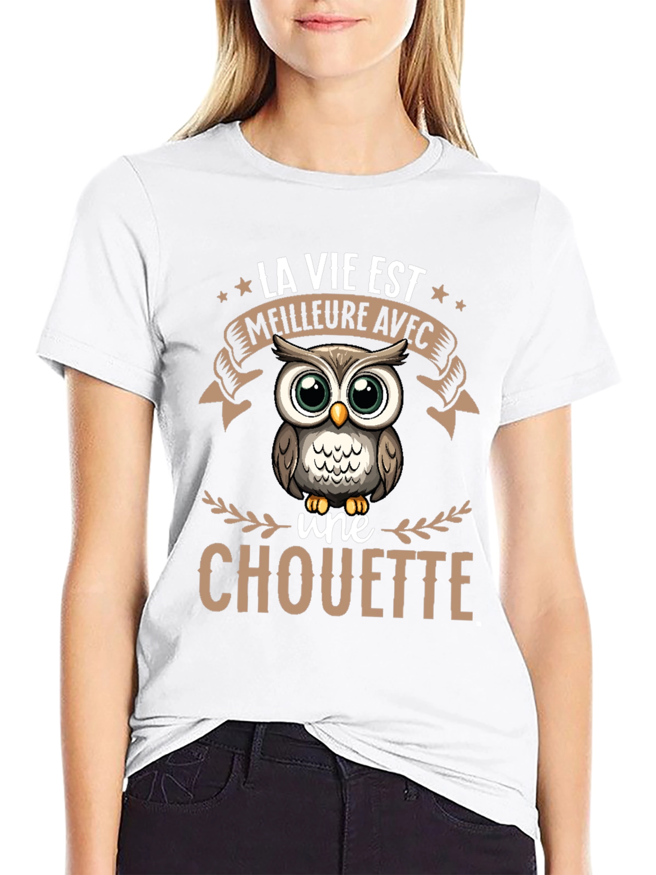 Owl T-Shirt: La Vie Est Meilleure Avec une Chouette