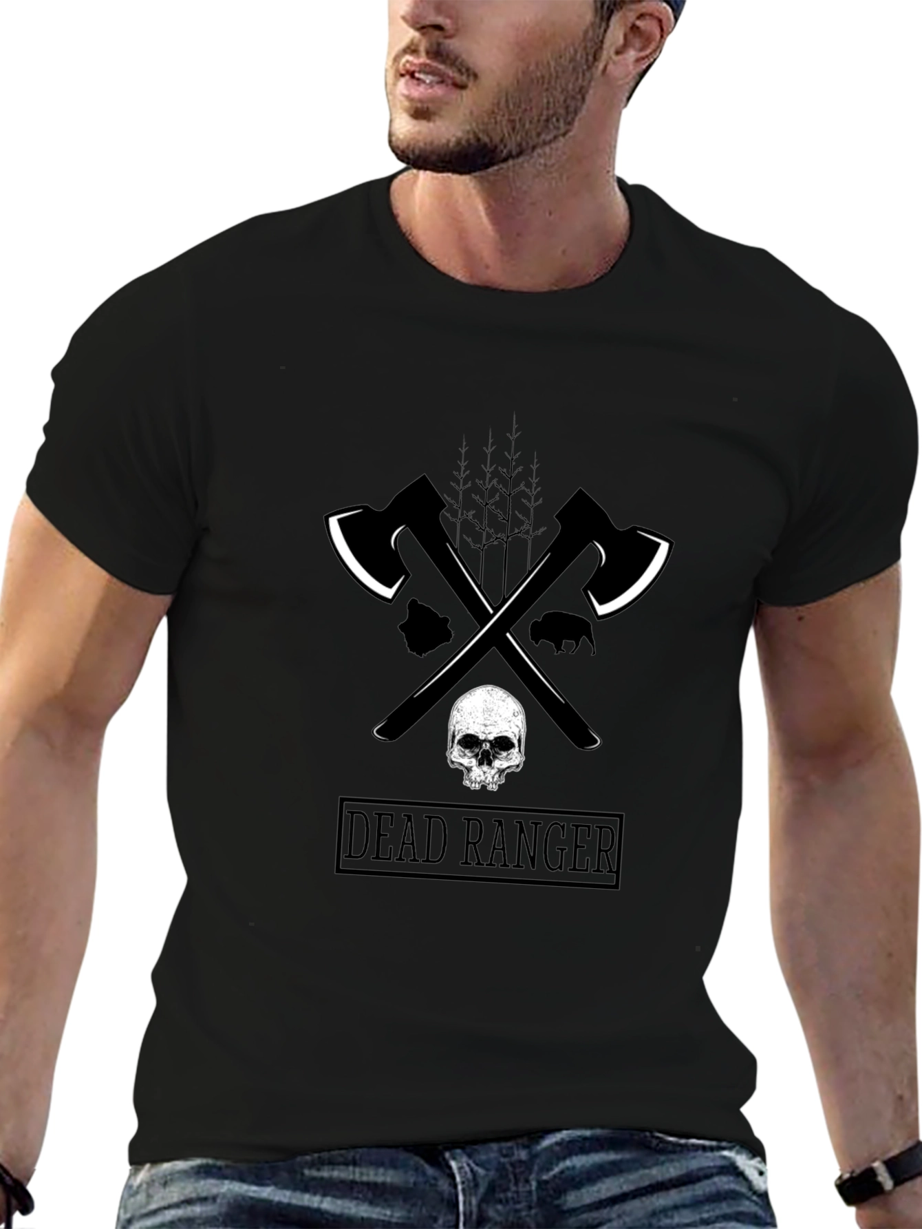 Dead Ranger Graphic Tee - Black Cotton T-Shirt