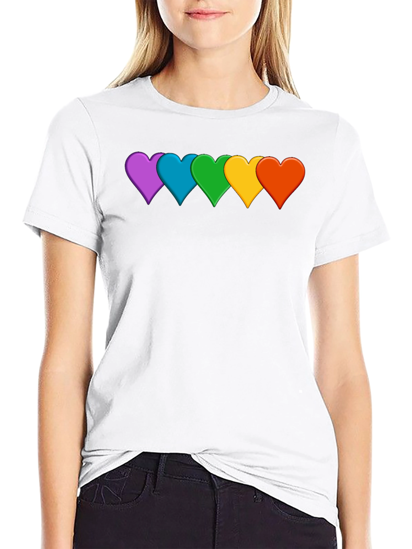 Rainbow Heart Pride T-Shirt