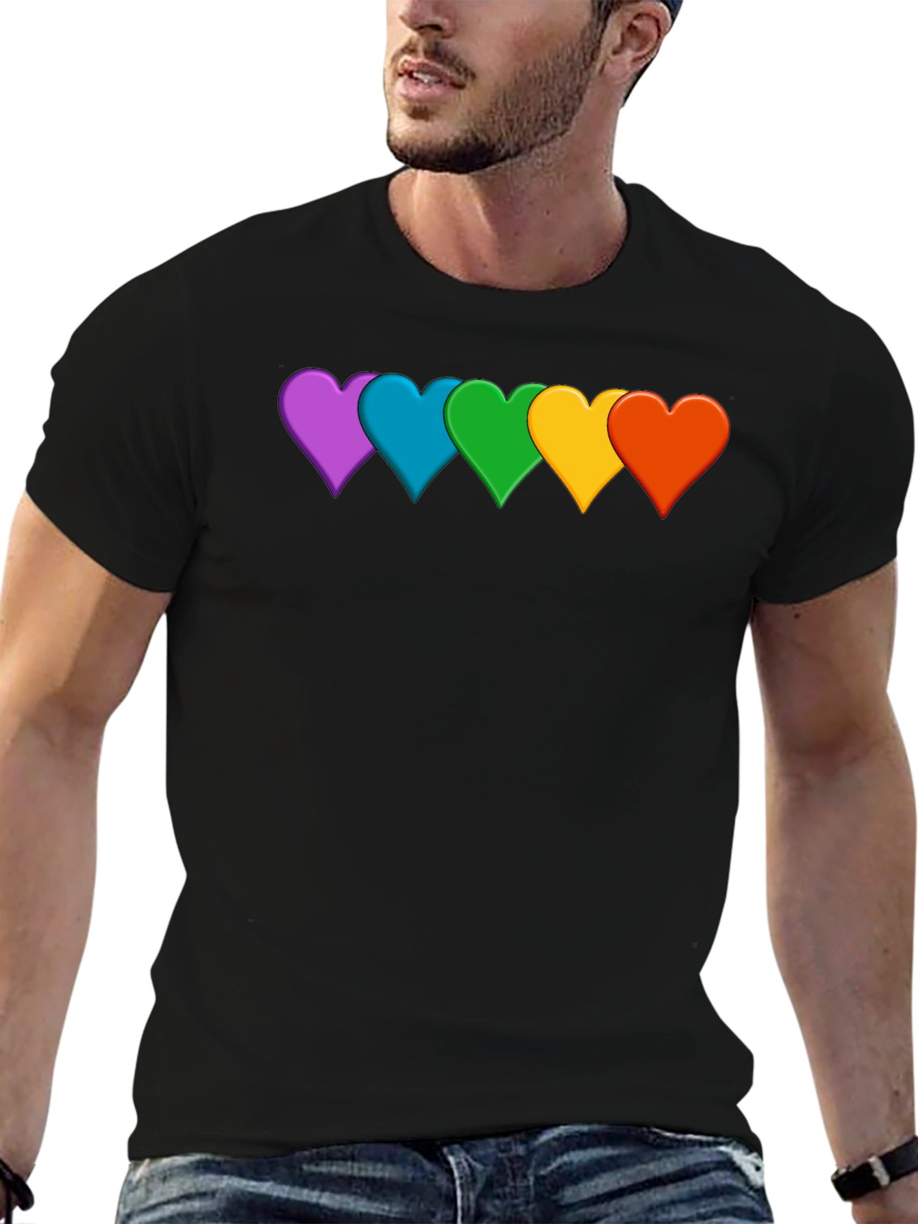 Rainbow Heart Pride T-Shirt