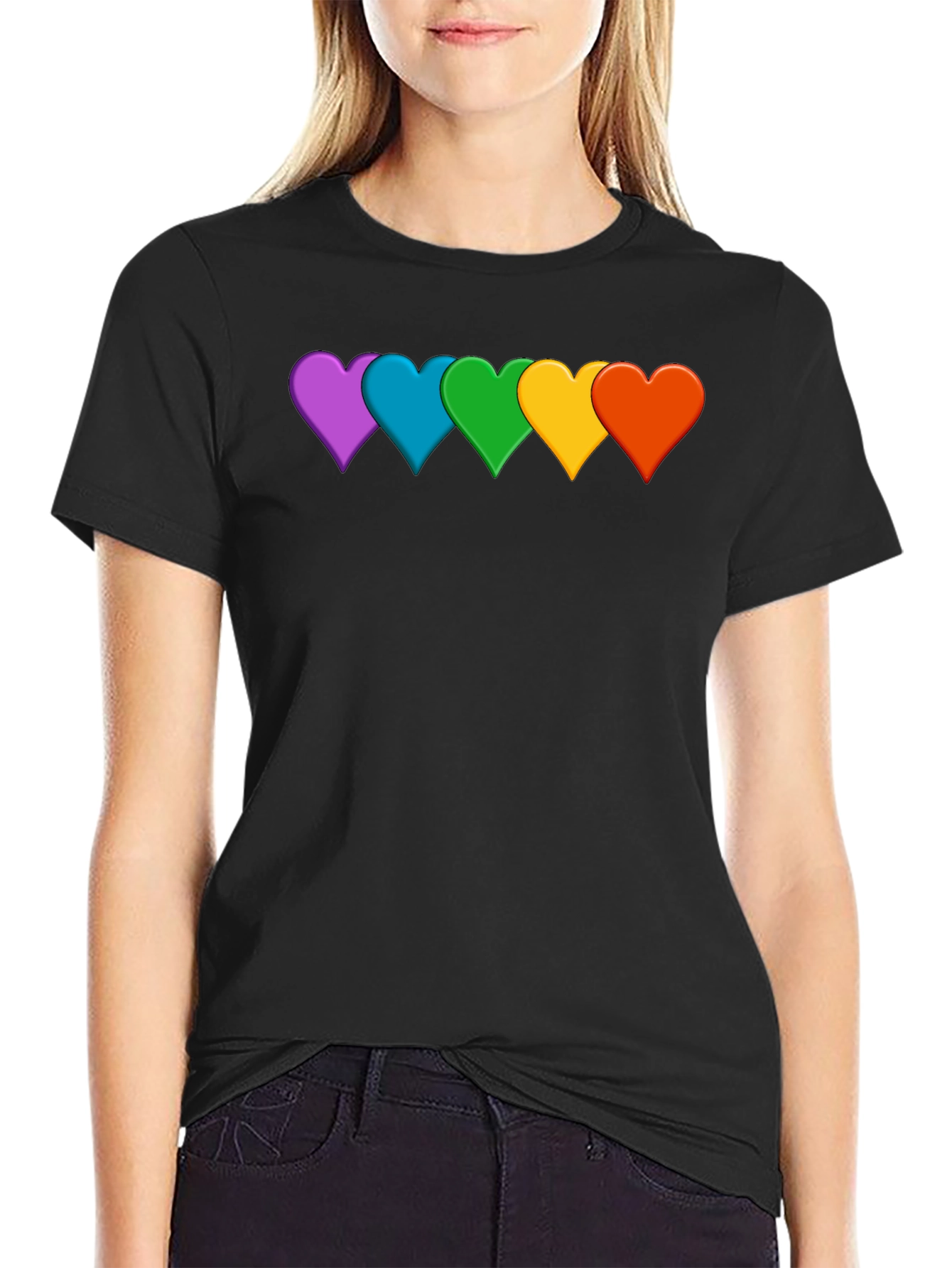 Rainbow Heart Pride T-Shirt