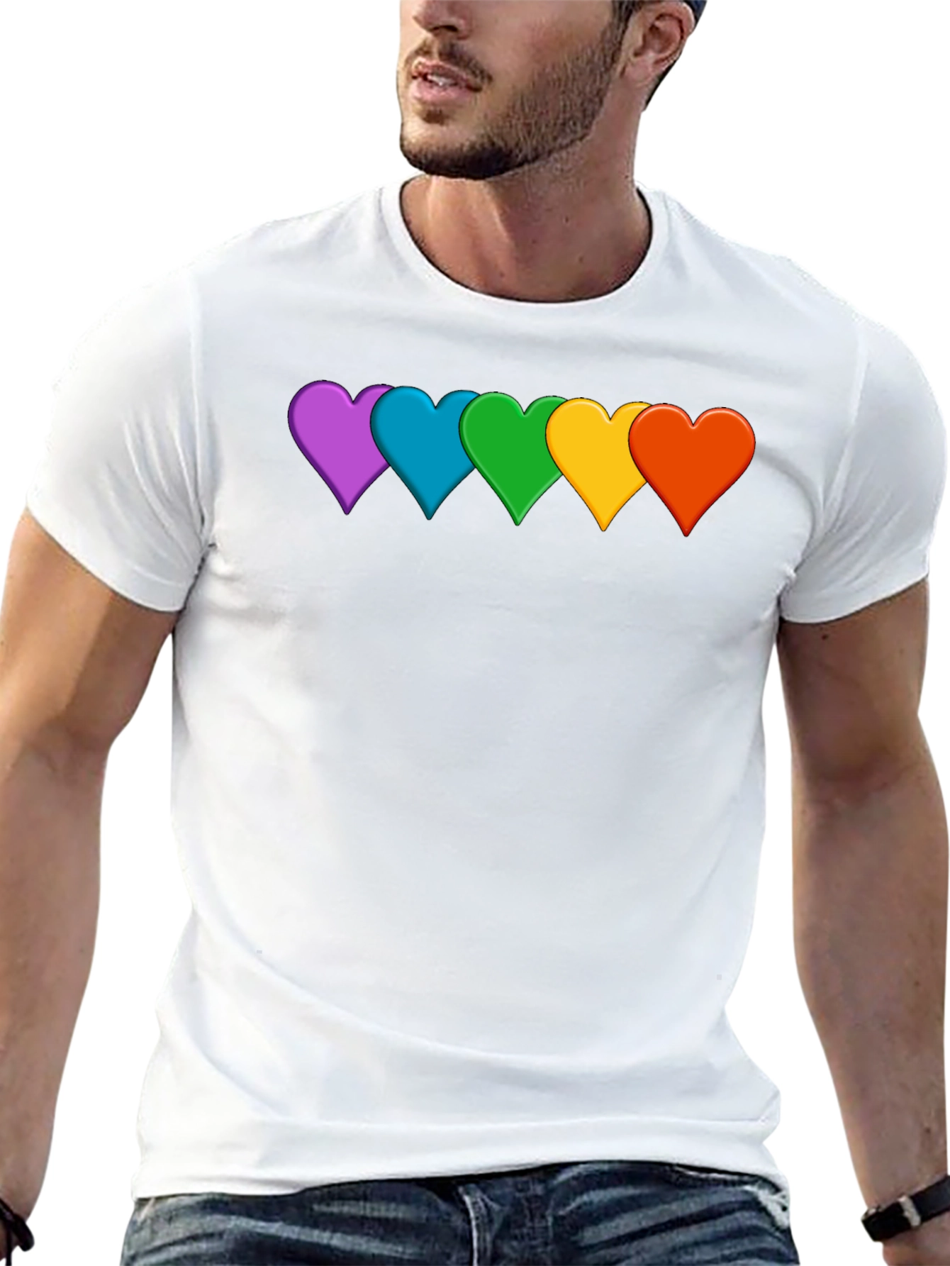 Rainbow Heart Pride T-Shirt