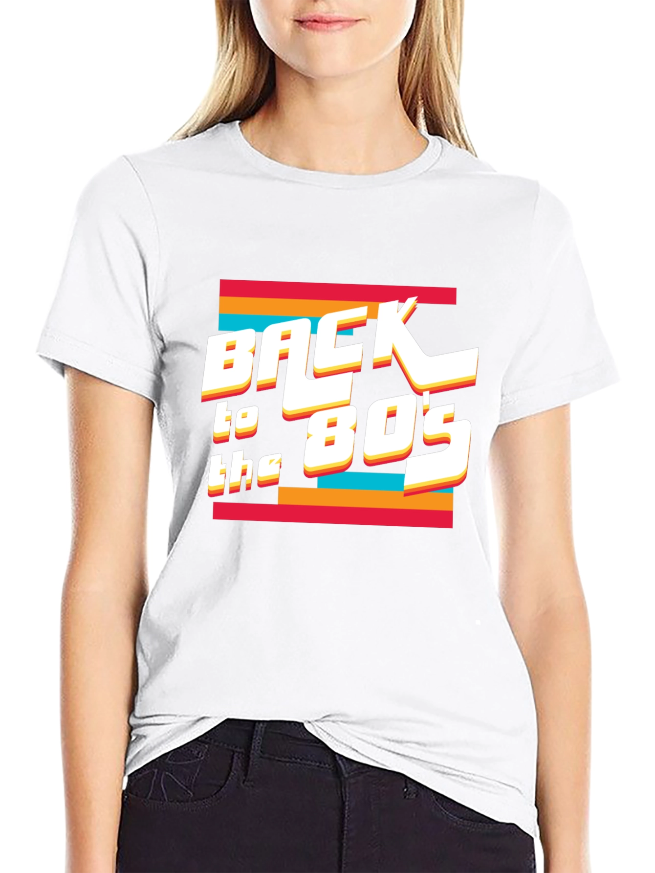 Retro 80s Graphic Tee - Black Nostalgic T-Shirt