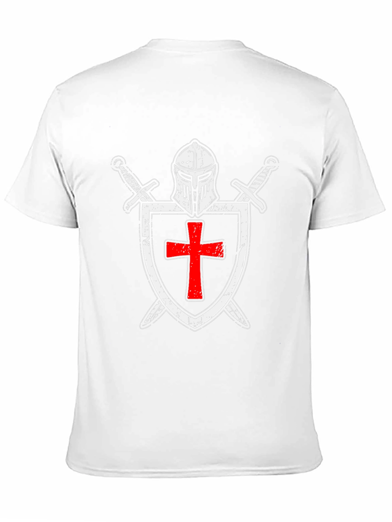 Crusader Knight T-Shirt: Medieval Templar Shield Tee