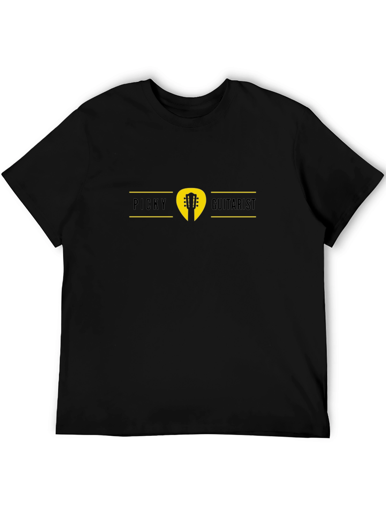 Picky Guitarist Black T-Shirt - Music Lover Tee